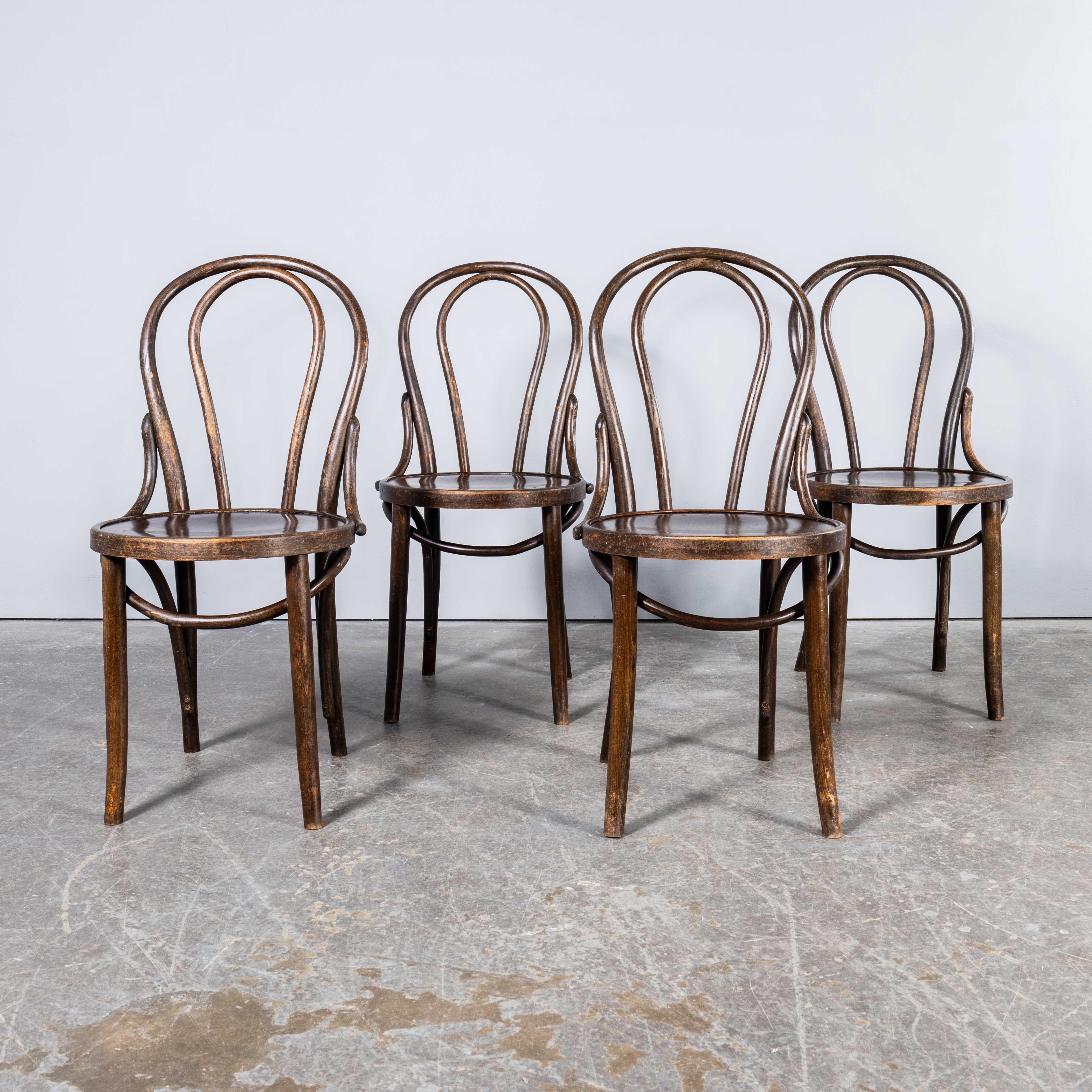 1960's Classic Hoop Back Bentwood Dining Chairs - Good Quantity Available 1