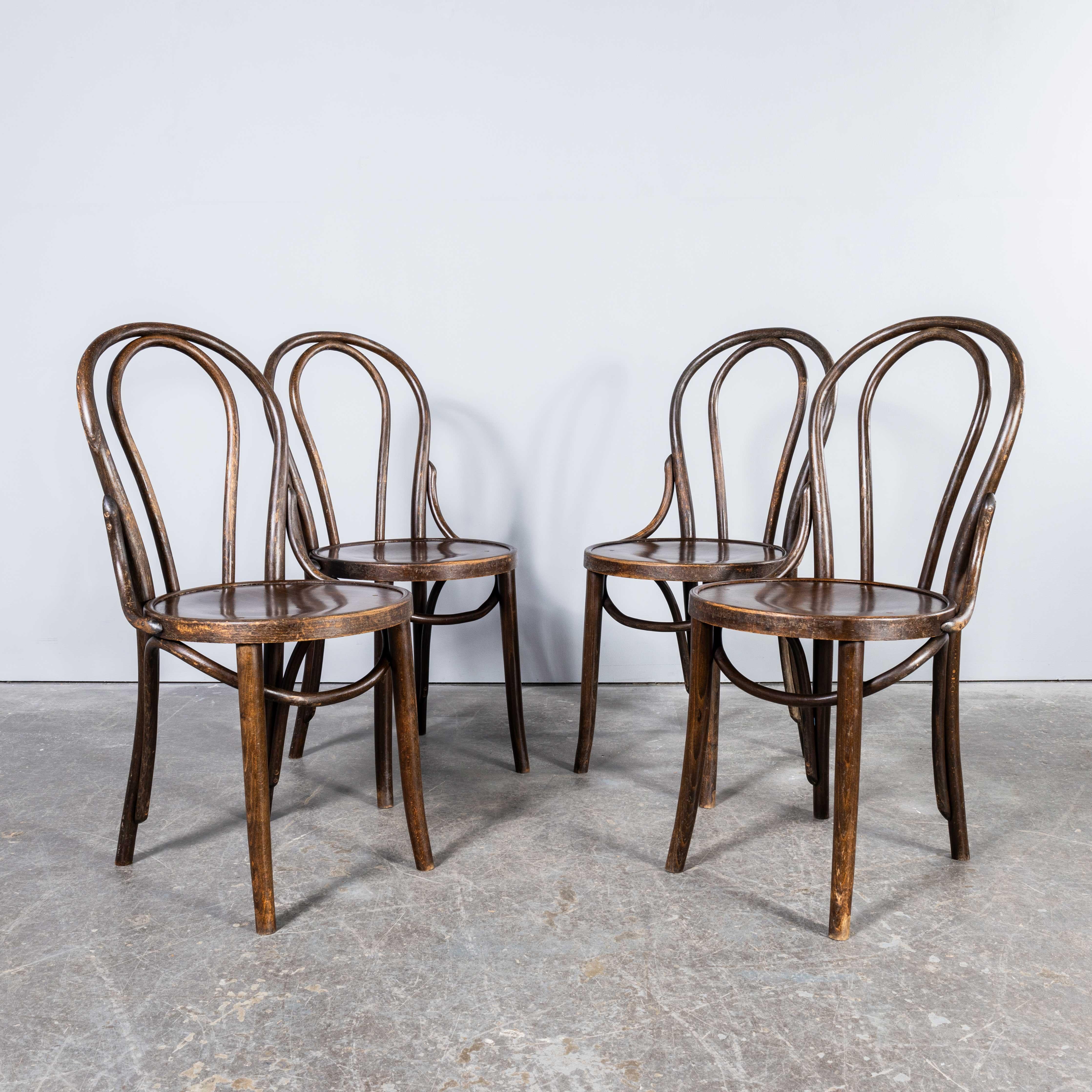 1960's Classic Hoop Back Bentwood Dining Chairs - Good Quantity Available 2
