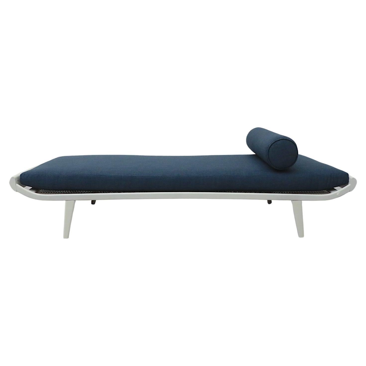 1960 s Cleopatra Narrow Daybed with Sapphire Mattress and Bolster
