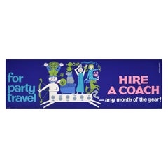 1960's Coach Travel Horoscope Poster
