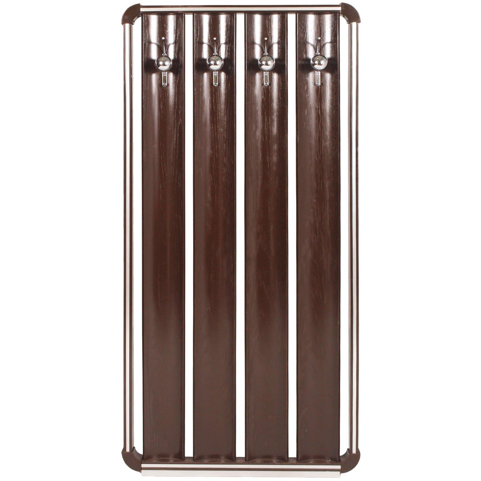 1960s Coat Rack by Carlo de Carli for FIARM in Curved Rosewood and Chrome Metal