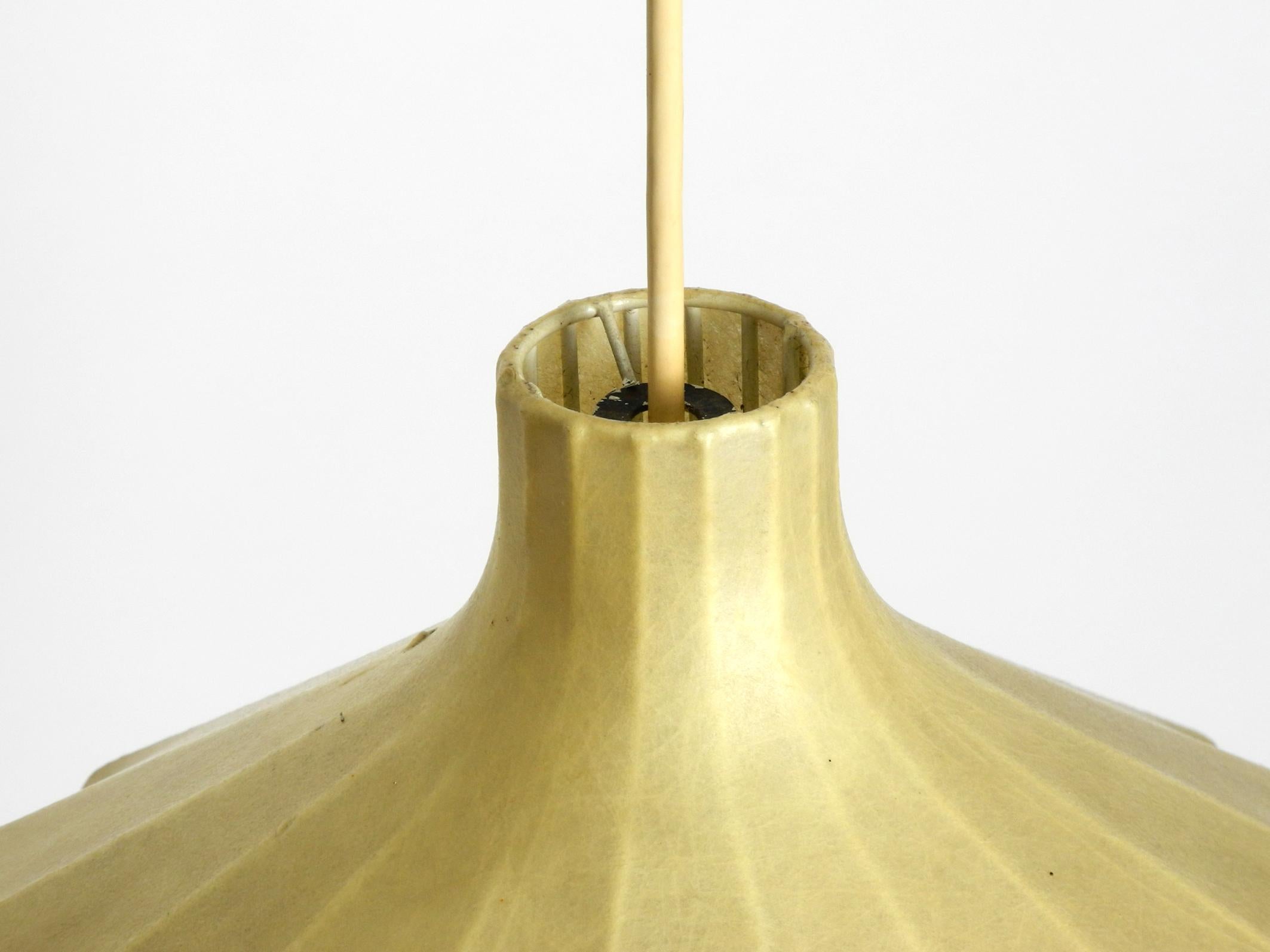 1960s Cocoon Pendant Lamp in Rare Design Made in Belgium 3