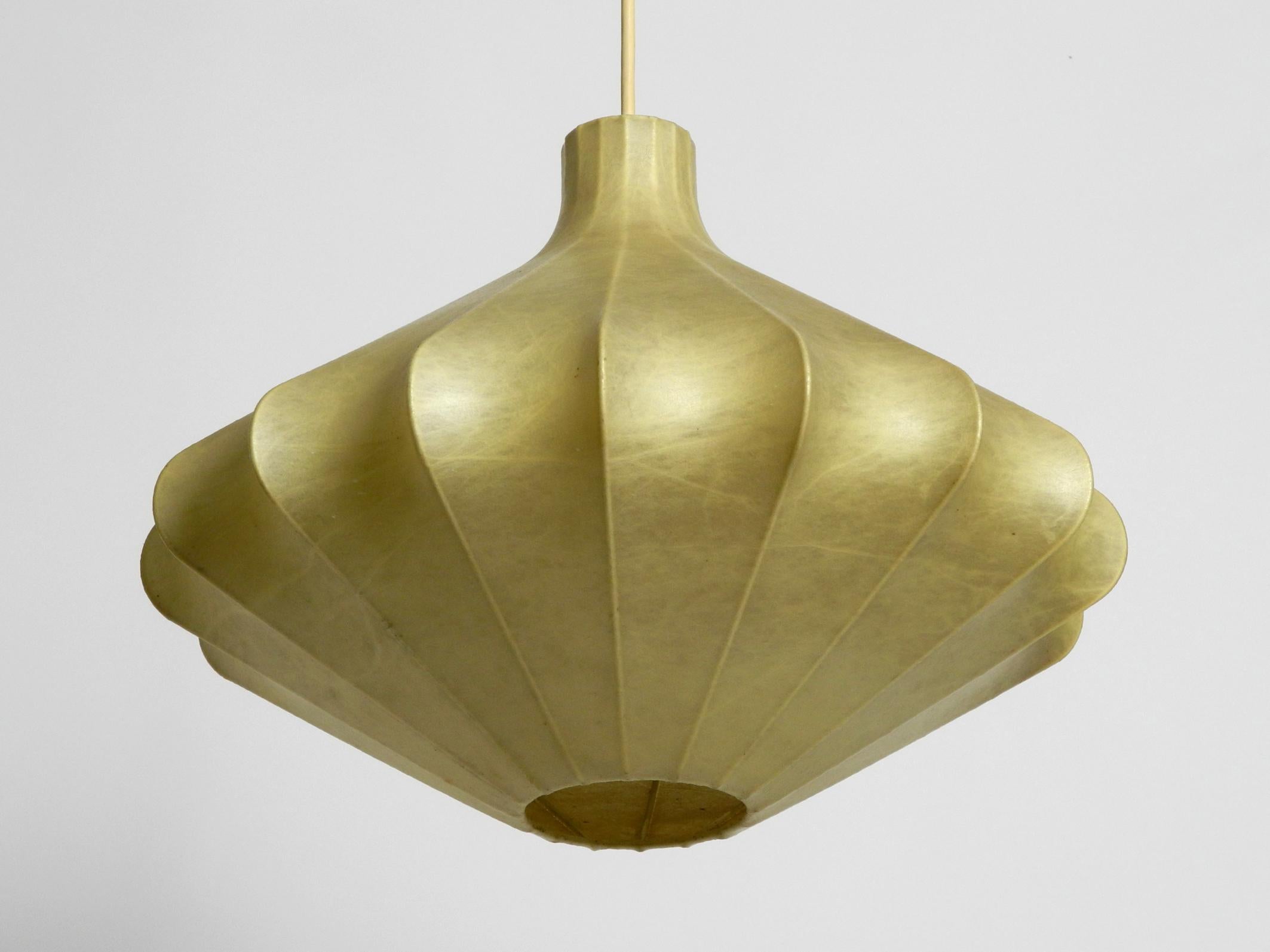 Belgian 1960s Cocoon Pendant Lamp in Rare Design Made in Belgium