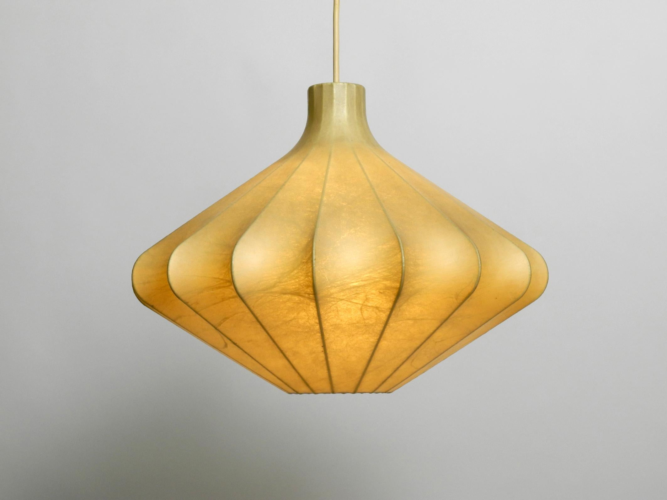 Mid-20th Century 1960s Cocoon Pendant Lamp in Rare Design Made in Belgium