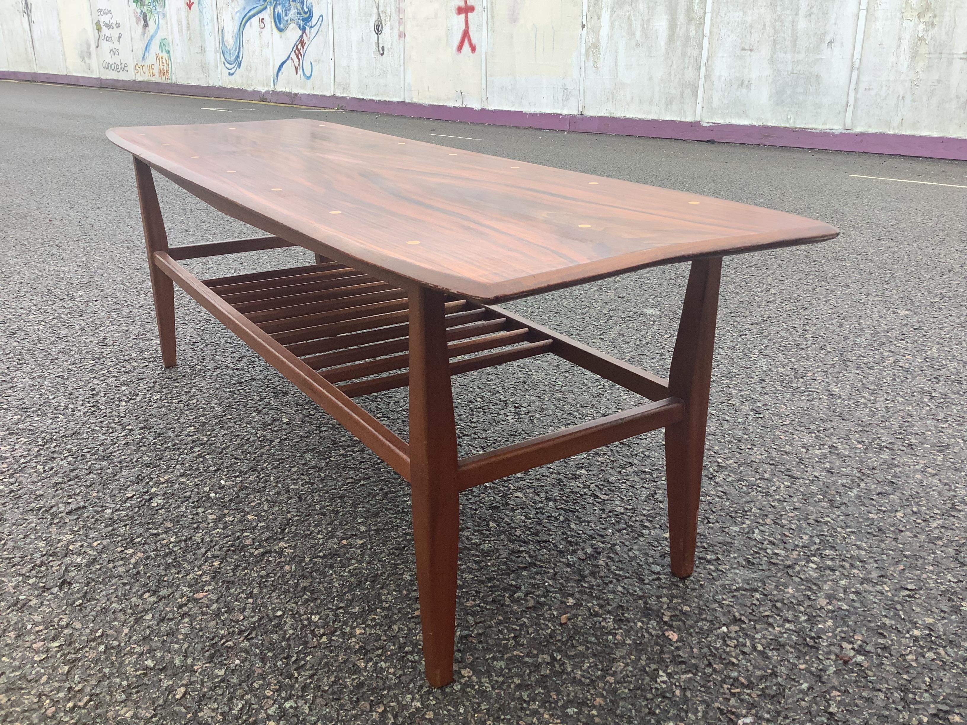 British 1960s Coffee Table by Everest