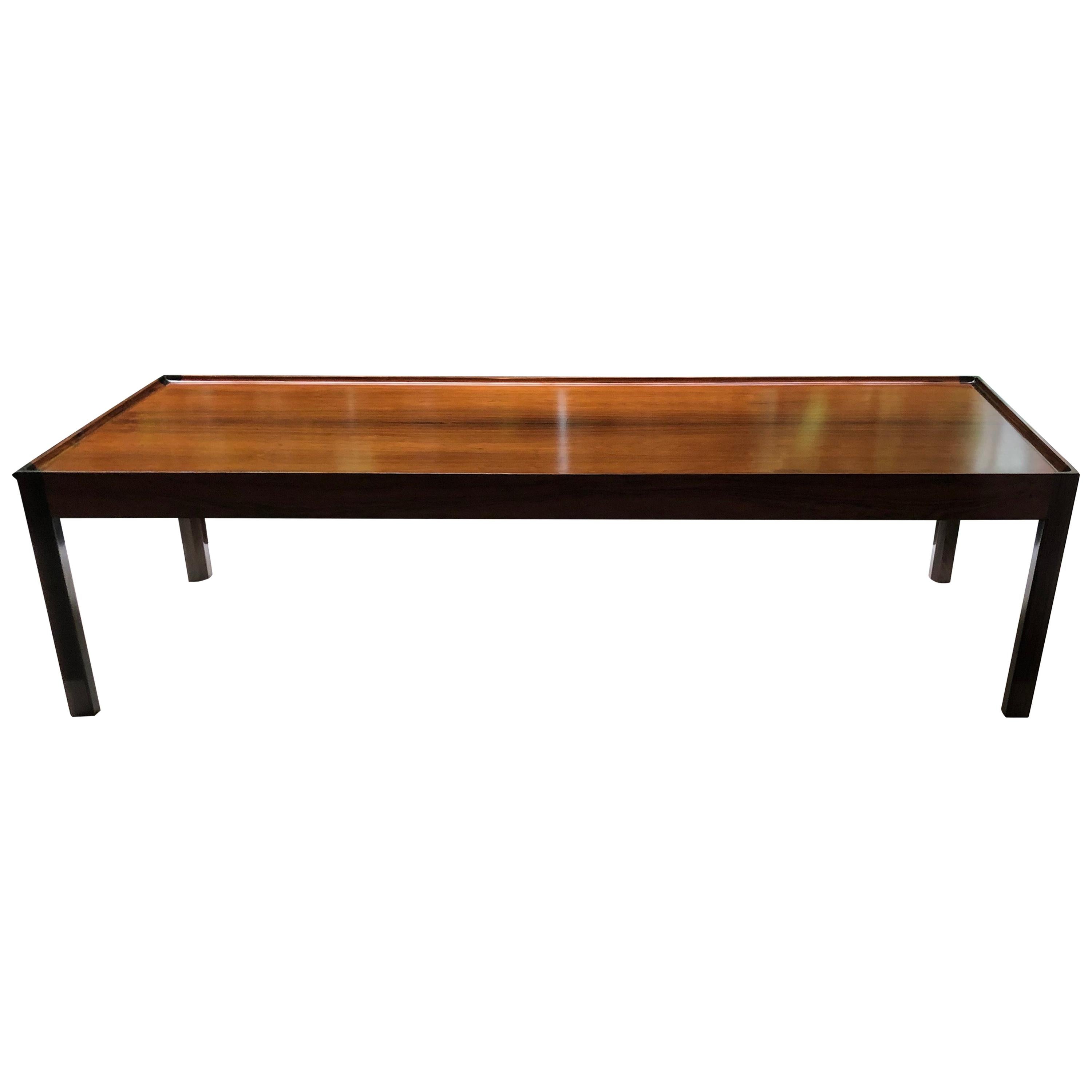 1960s Coffee Table in Rosewood For Sale