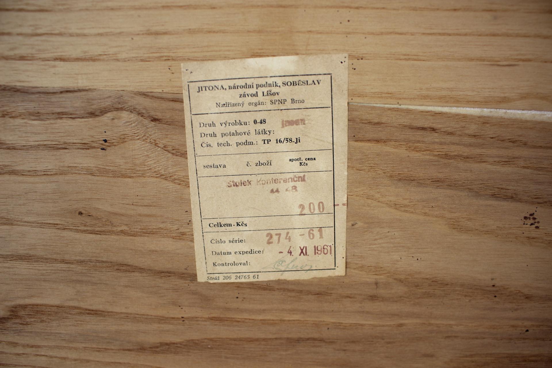 Table basse des années 1960 Jitona, Tchécoslovaquie en vente 1