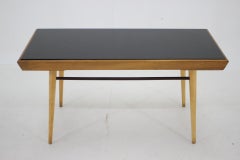 1960s Coffee Table With Opaxit Glass, Czechoslovakia