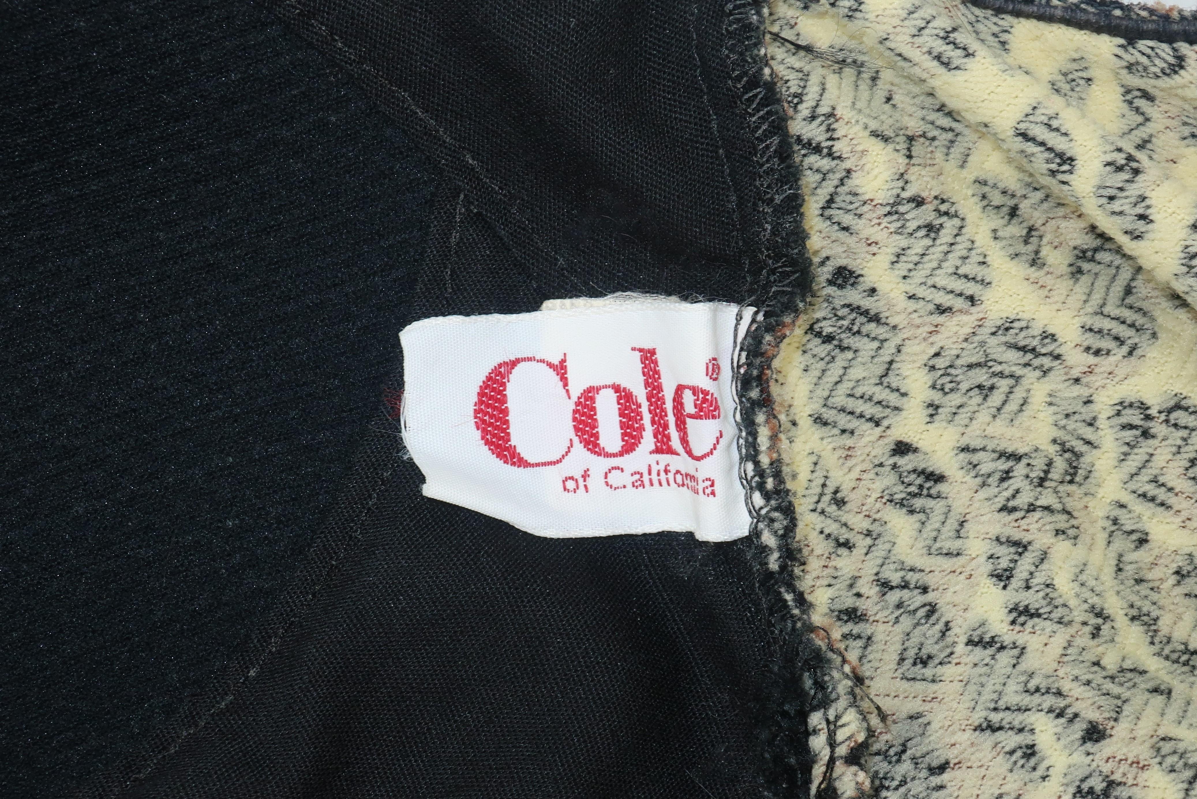1960’s Cole of California Leopard Print Bathing Suit With Cover Up Pants 5
