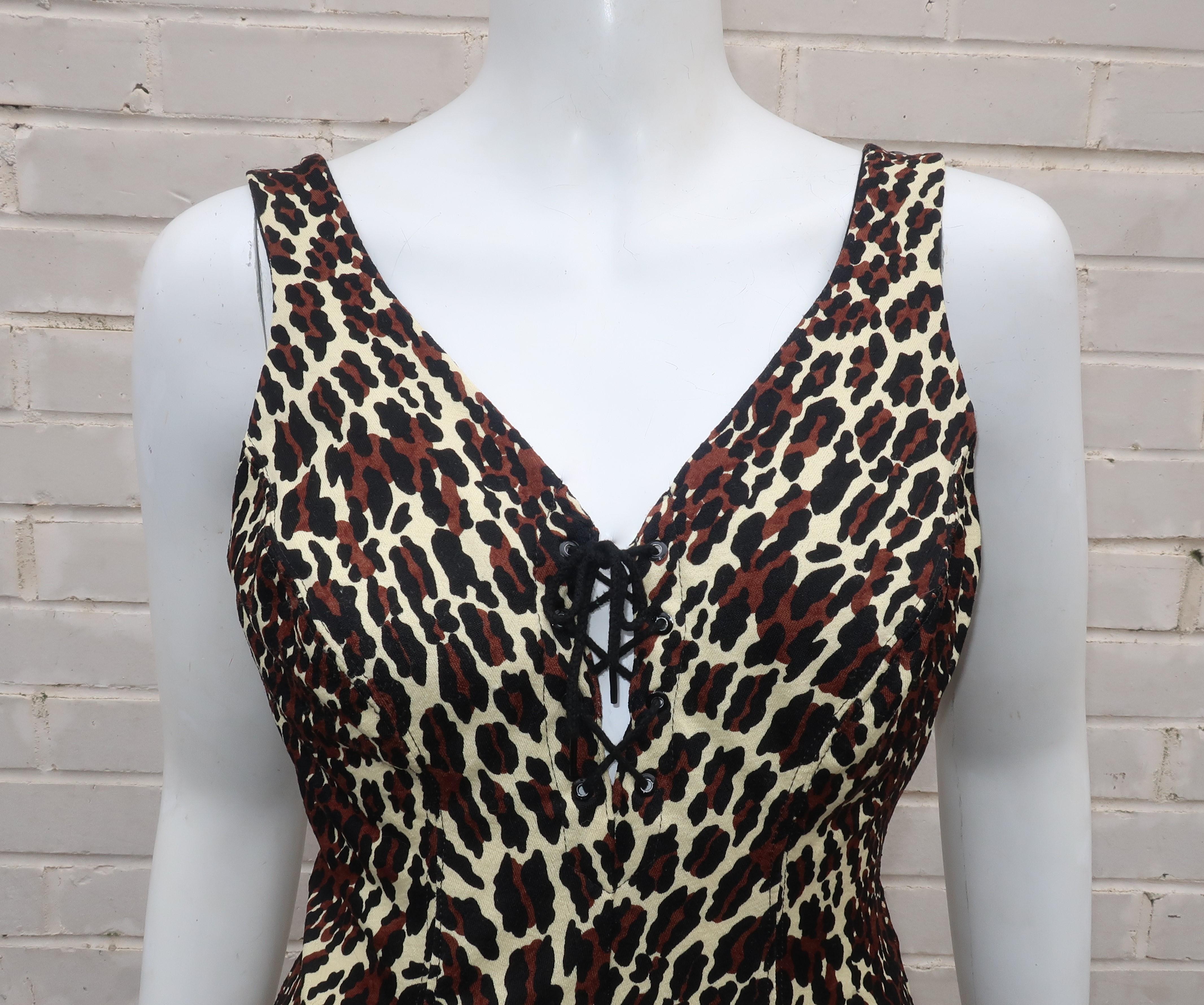 leopard print bathing suit cover up