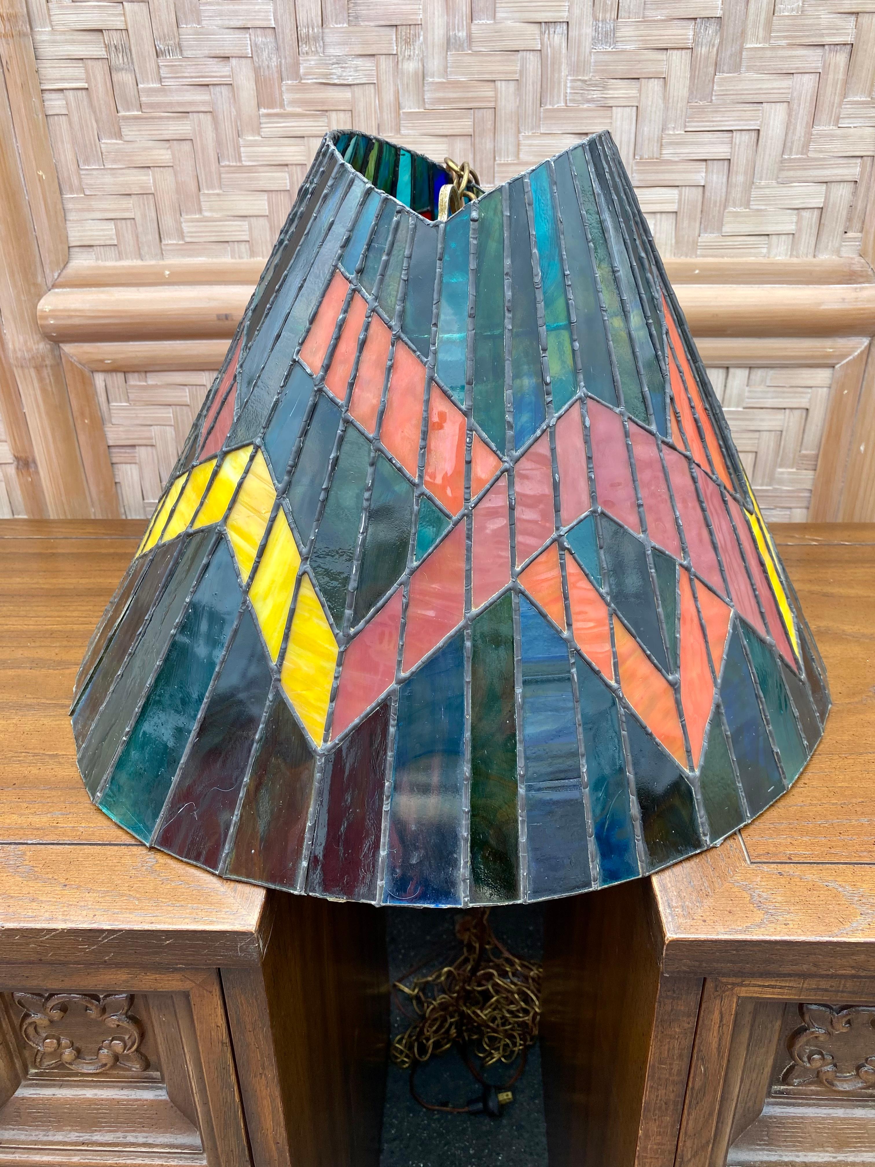 On offer on this occasion is one of the most stunning and rare glass hanging lamp you could hope to find. Outstanding design is exhibited throughout. The beautiful set is statement piece and packed with personality!  Just look at the gorgeous