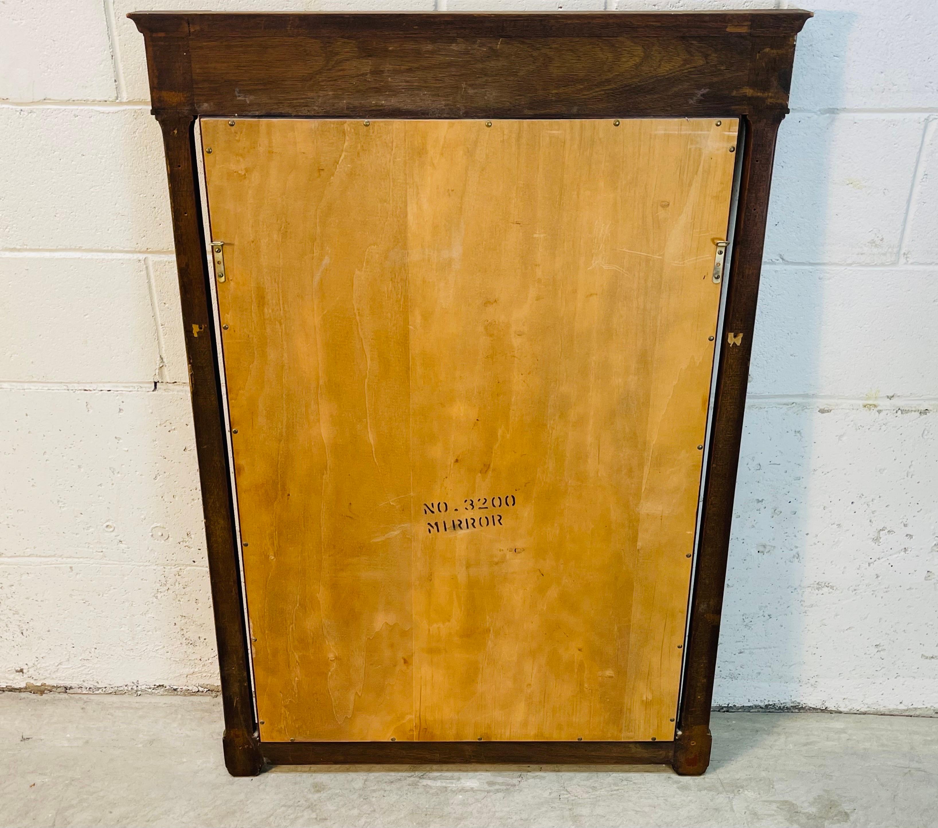 1960s Column Style Wall Mirror For Sale 1