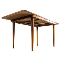1960's Compact Extending Mid Century Rectangular Dining Table
