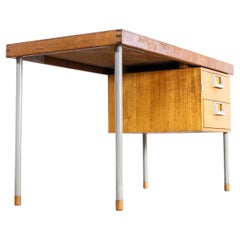 1960's Compact Shool Desk - Iroko Top