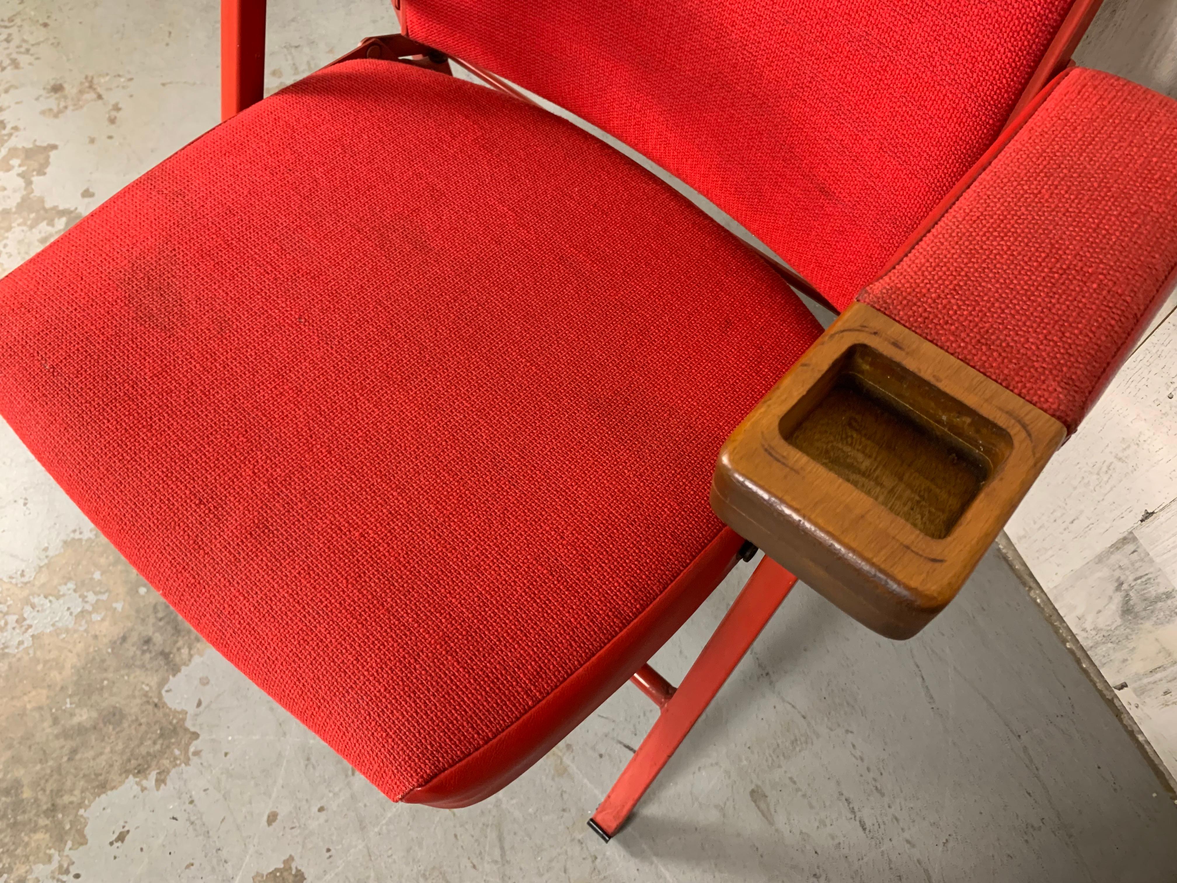 1960's Compass Leg Theater Chairs by American Seating For Sale 3
