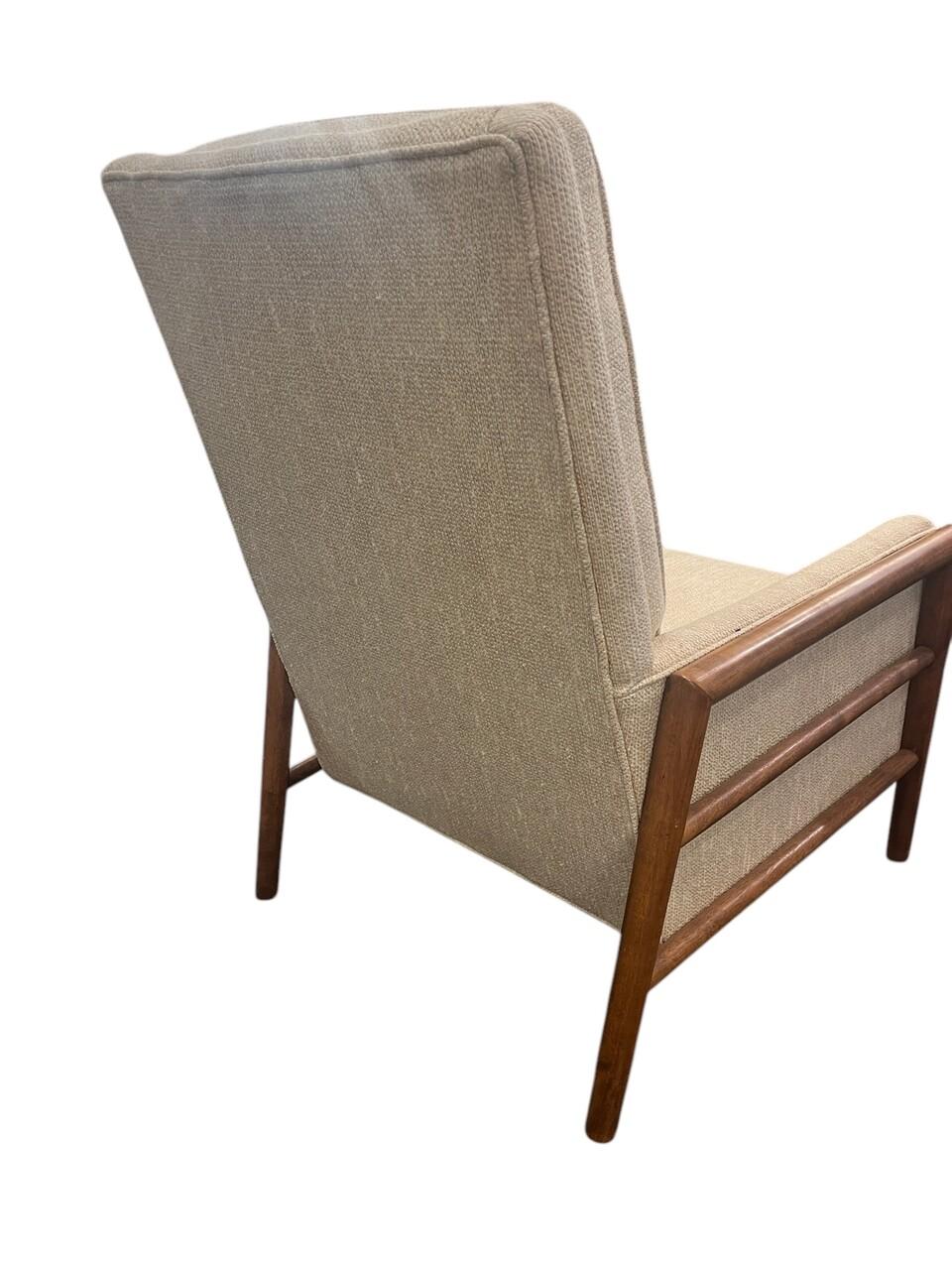 1960er Conant Ball Lounge Stuhl und Ottomane Leslie Diamond (Moderne der Mitte des Jahrhunderts) im Angebot