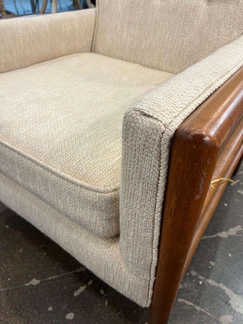 1960er Conant Ball Lounge Stuhl und Ottomane Leslie Diamond im Zustand „Gut“ im Angebot in Houston, TX