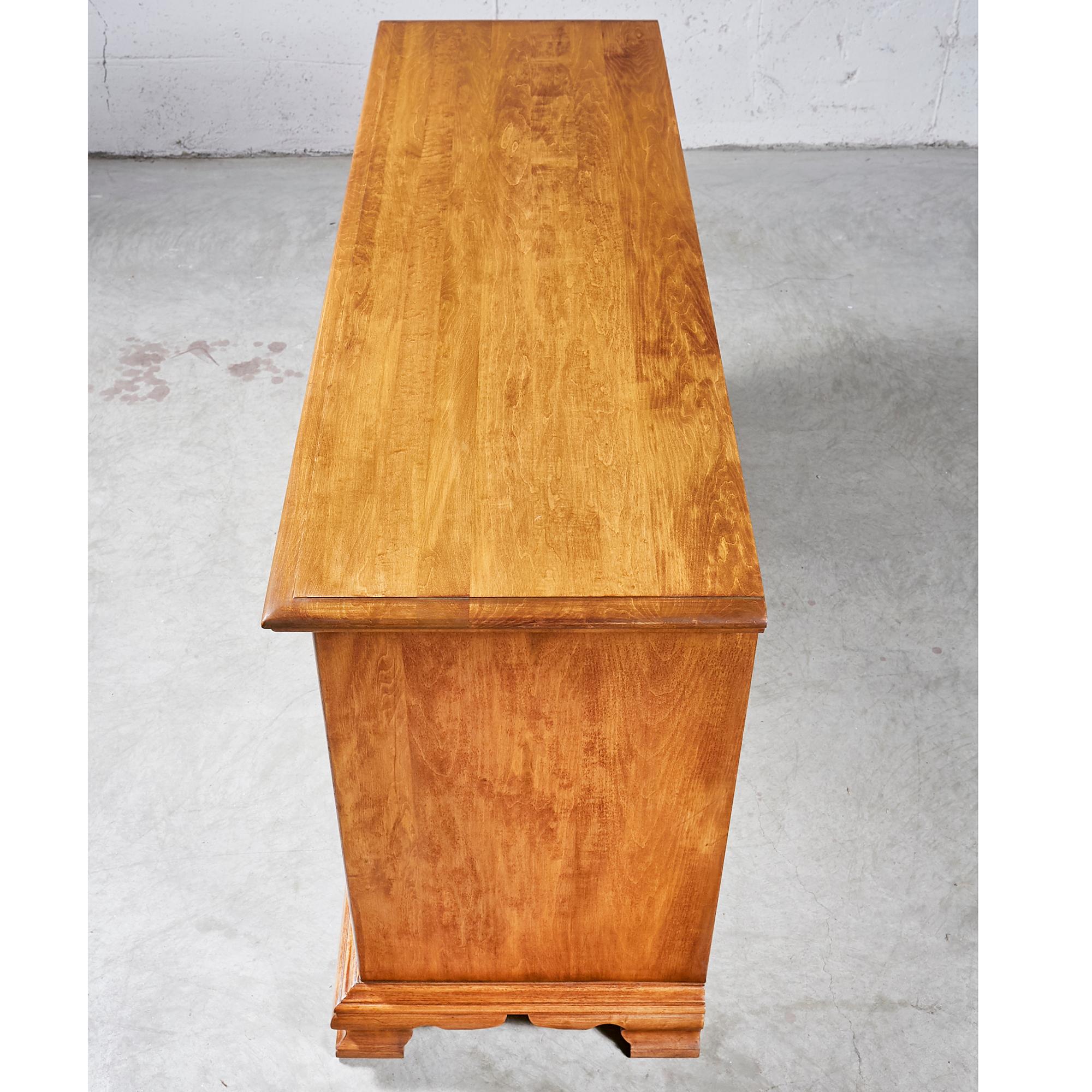 American 1960s Conant Ball Maple Low Dresser For Sale