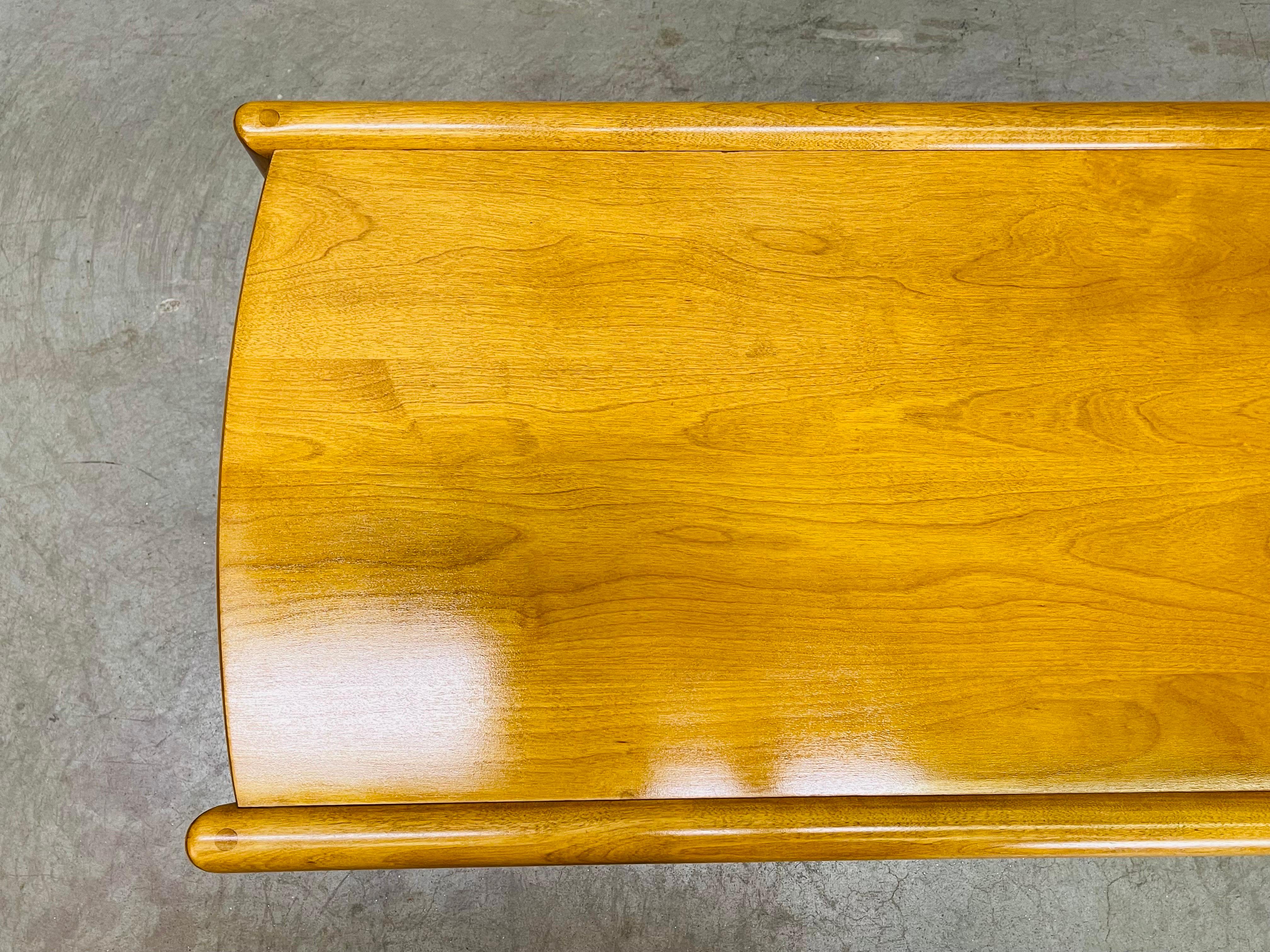 Mid-Century Modern 1960s Conant Ball Maple Wood Coffee Table For Sale