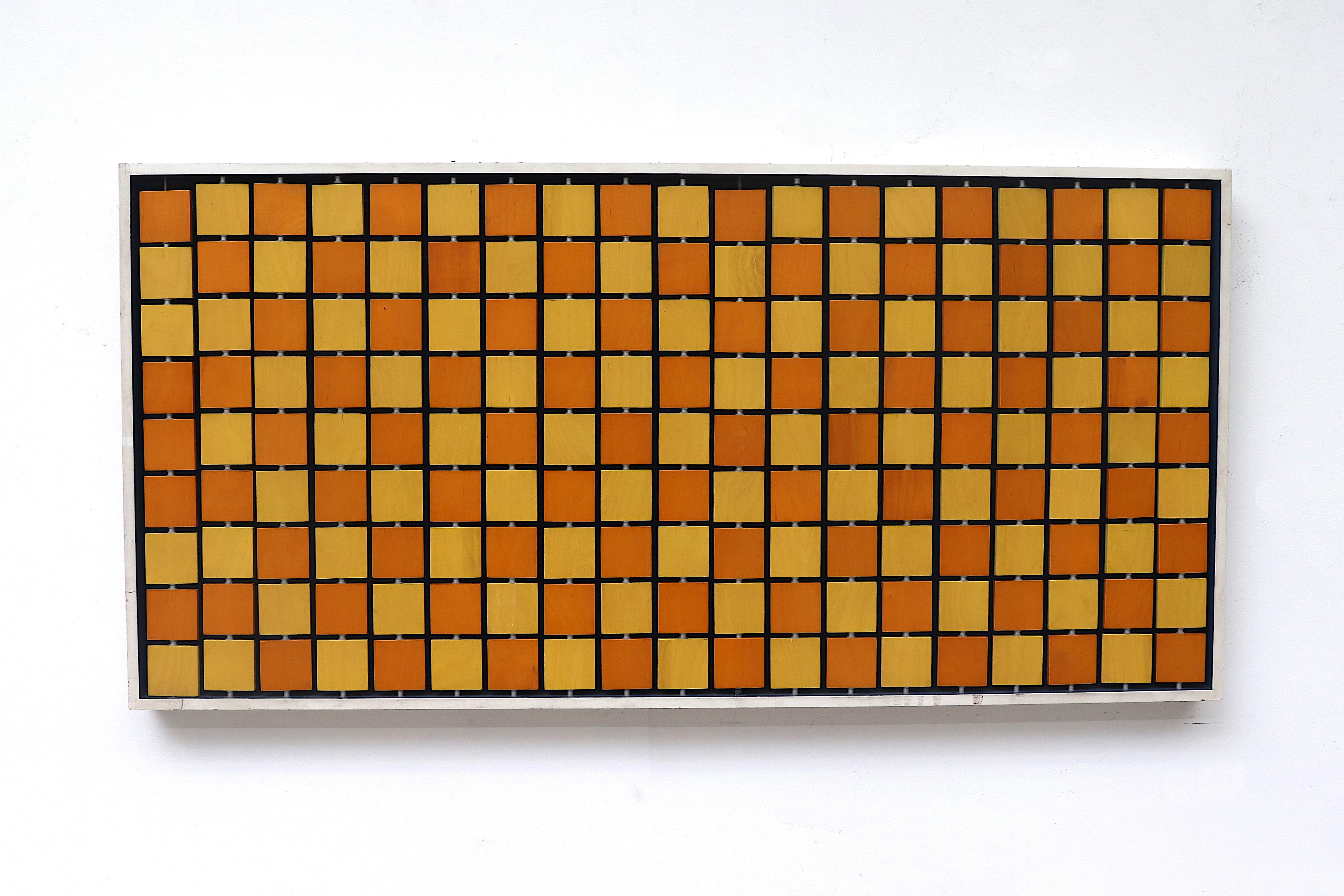 Mid-Century Modern 1960s Conceptual Modern Art Wall Piece