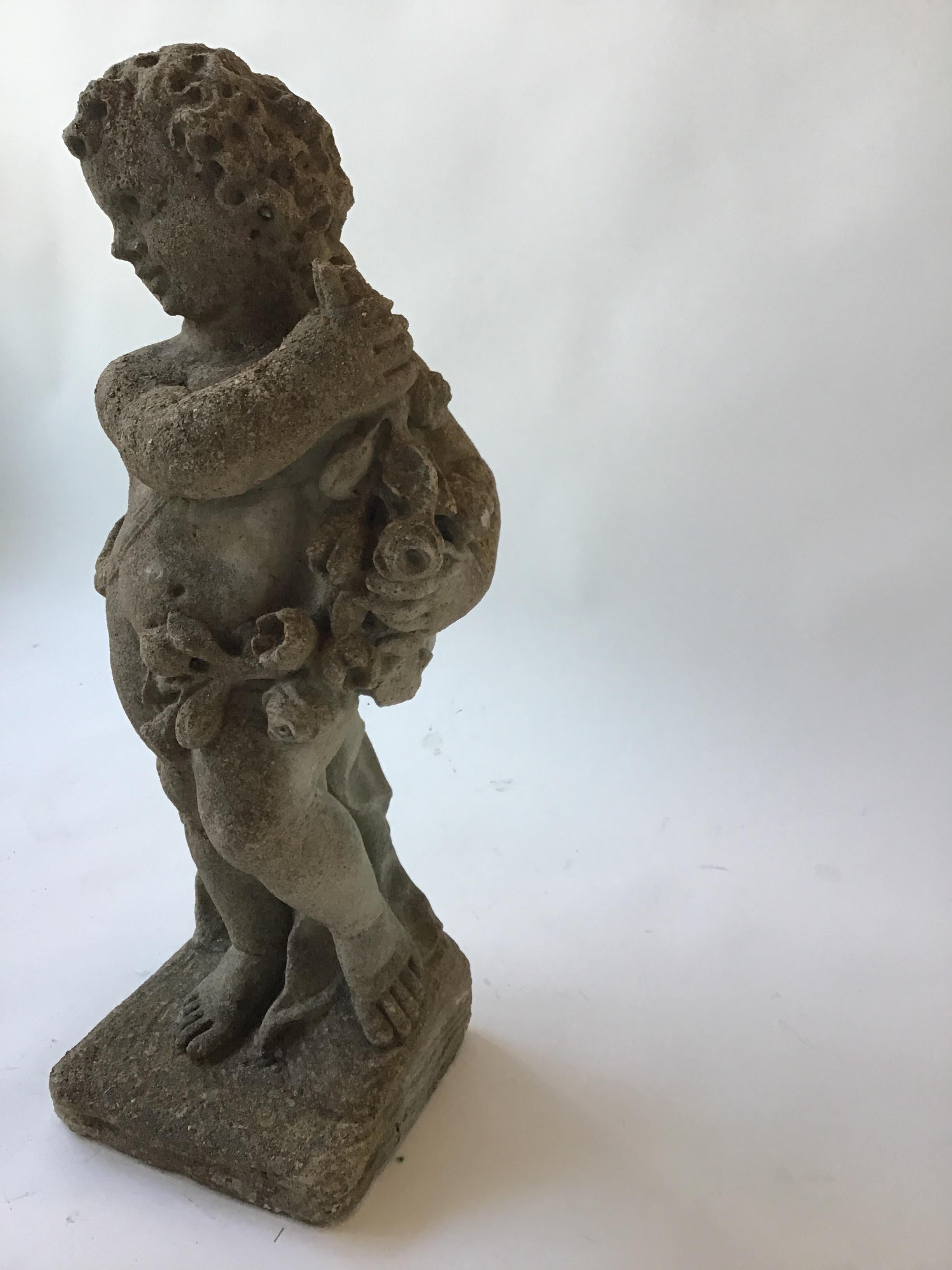 1960s Concrete Cherub at 1stDibs concrete cherub statues
