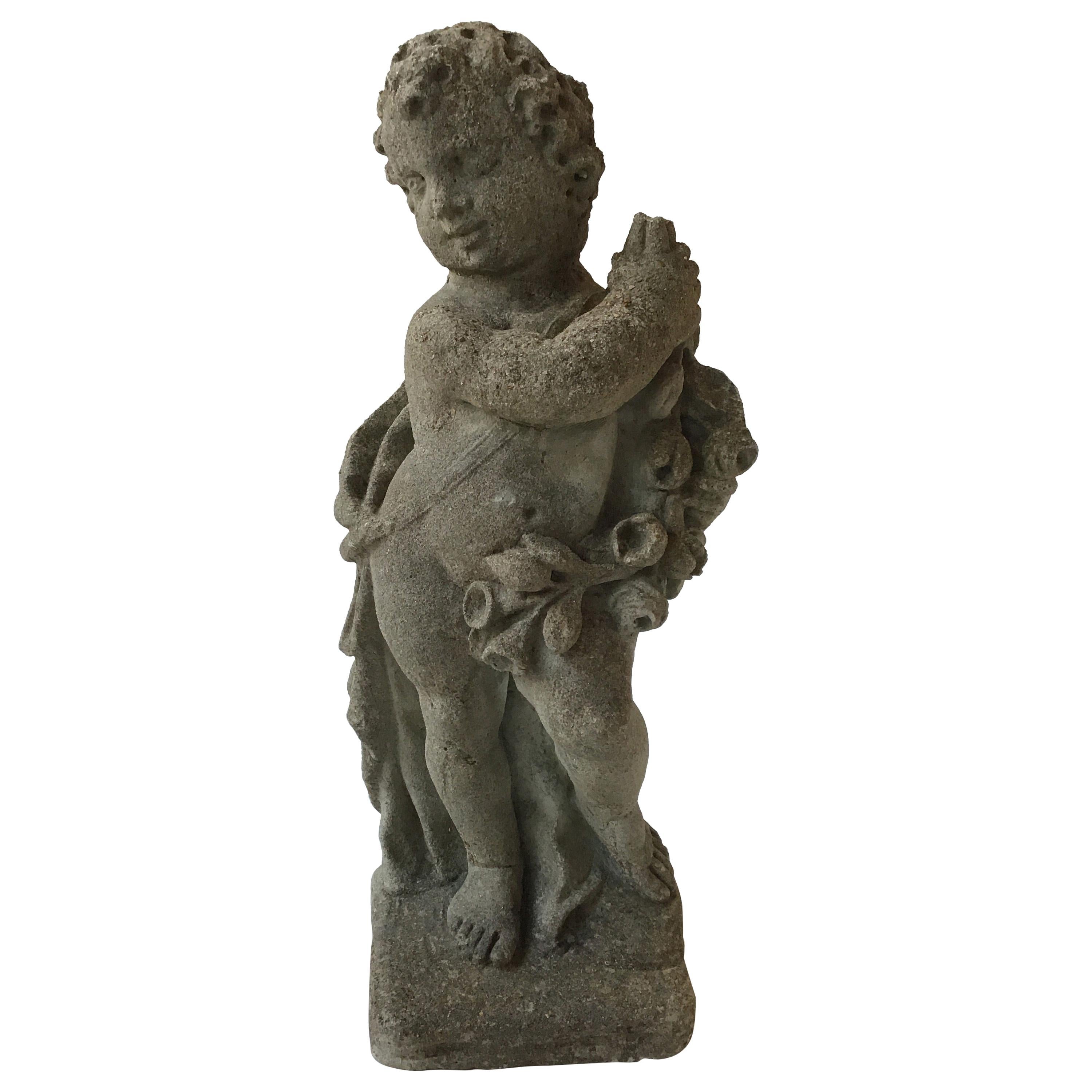 1960s Concrete Cherub at 1stDibs concrete cherub statues