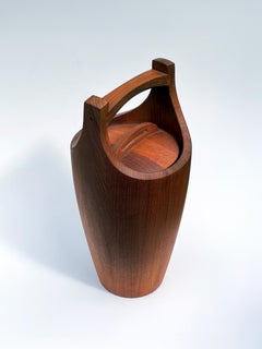 Secchiello per ghiaccio Congo degli anni '60 di Jens Quistgaard per Dansk in teak