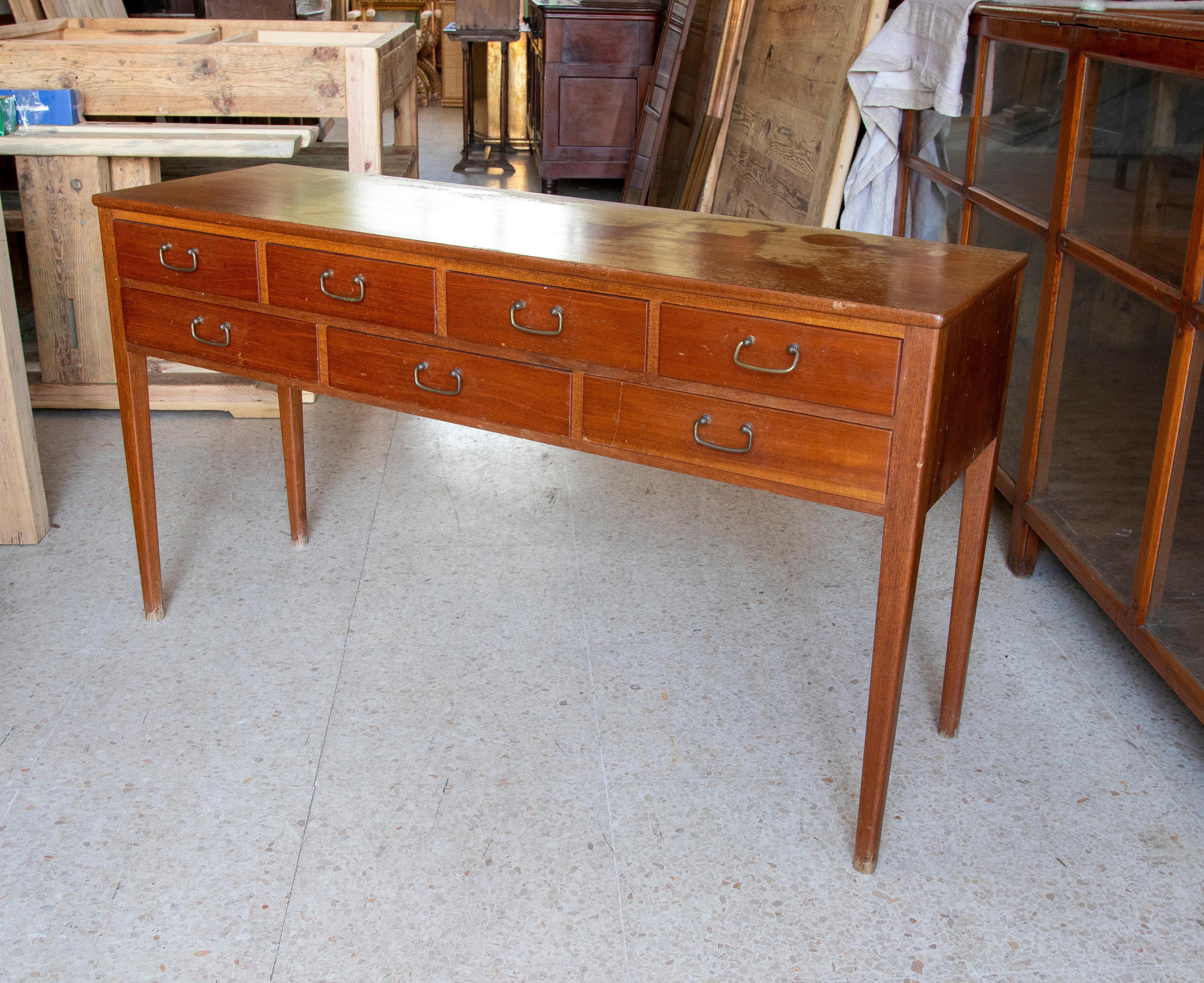 Mid-20th Century  1960s Console with Drawers Made by Illums Bolighus  For Sale