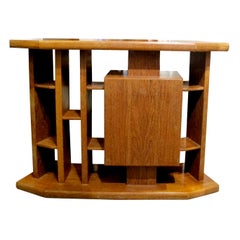 1960s Continental Oak Bar Unit with Shelving – Room Divider