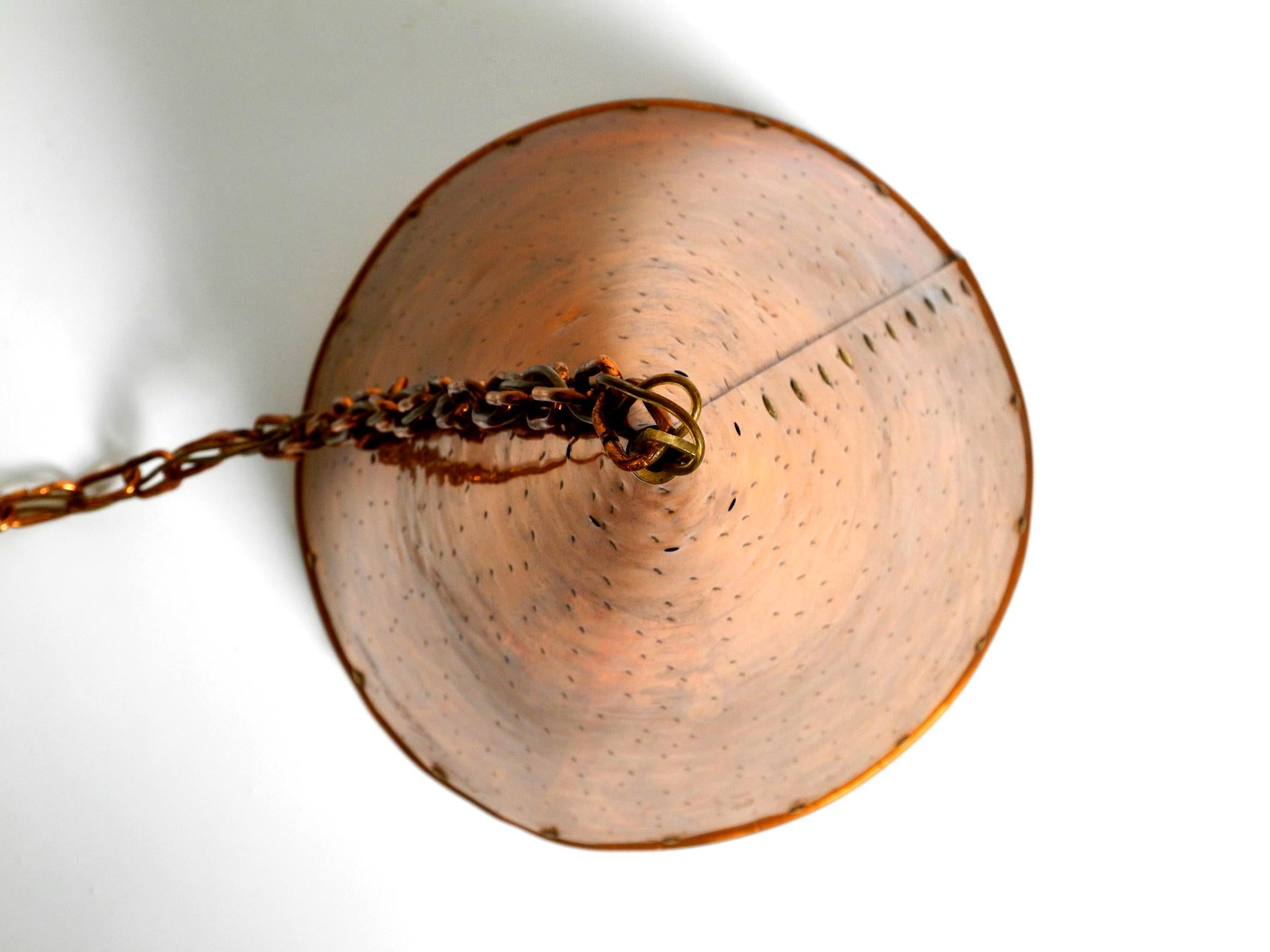1960's Copper Cone Pendant Lamp from Th. Valentine Copenhagen Made in Denmark 3