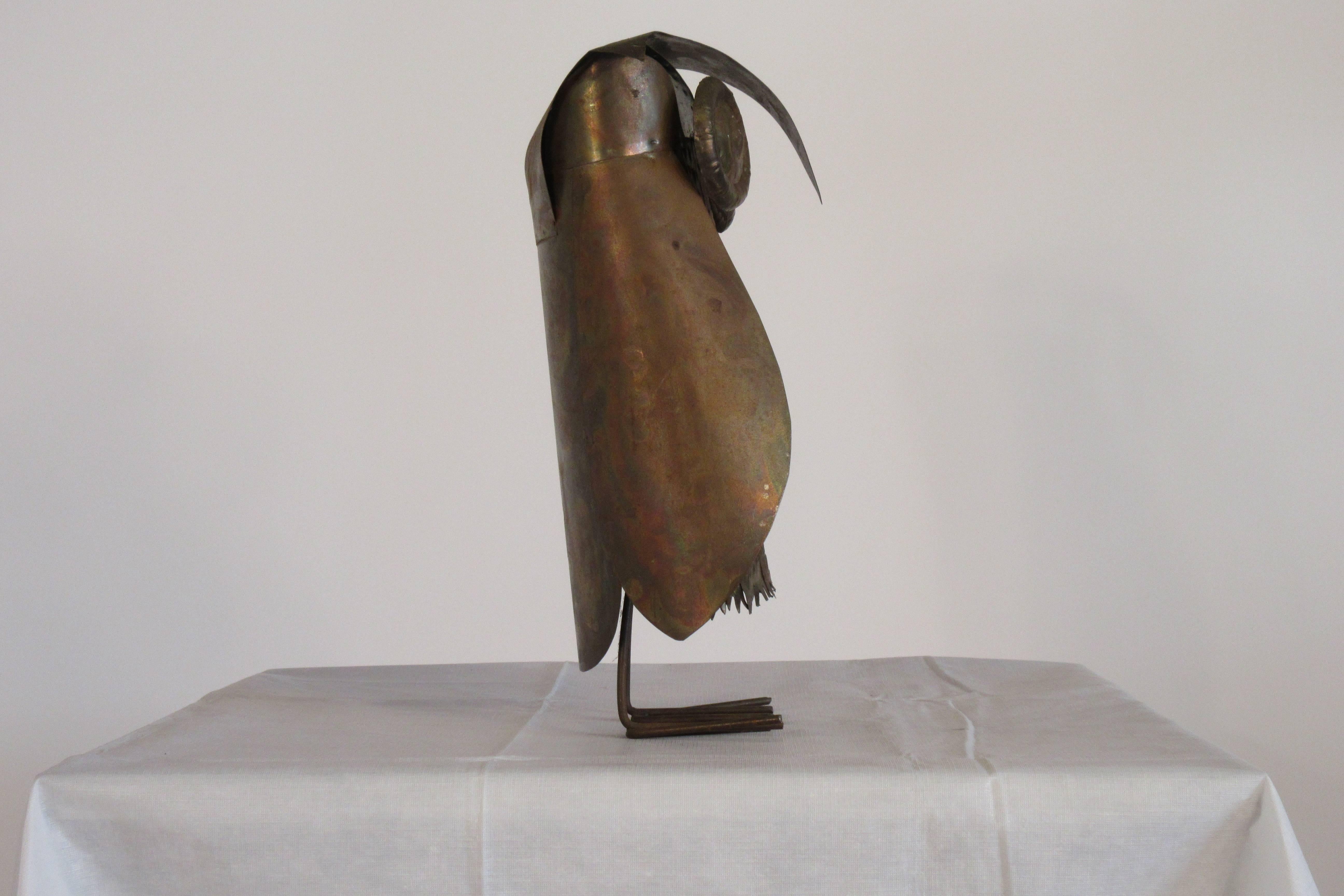 1960s Copper Owl Sculpture 2
