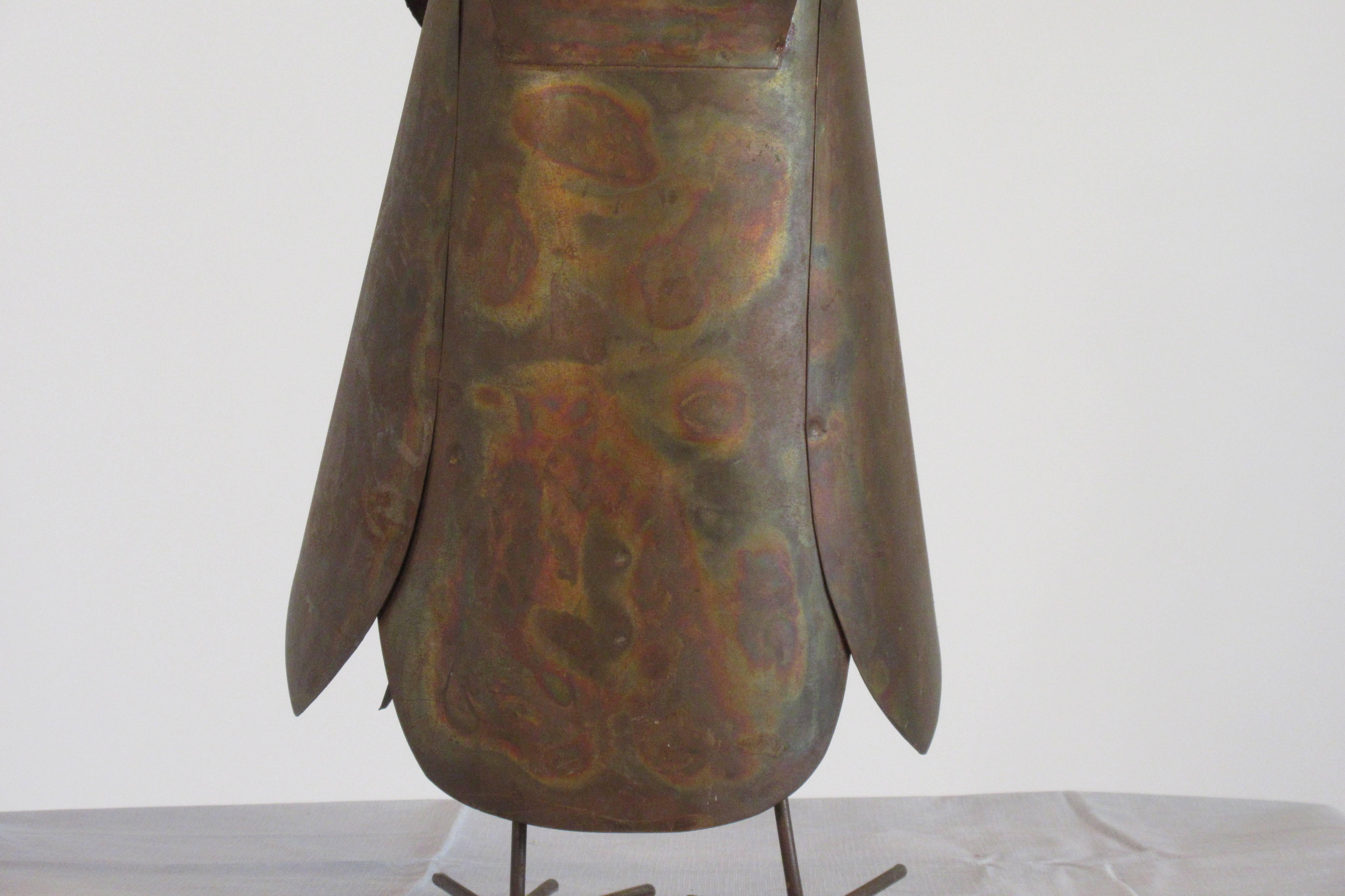 1960s Copper Owl Sculpture 4