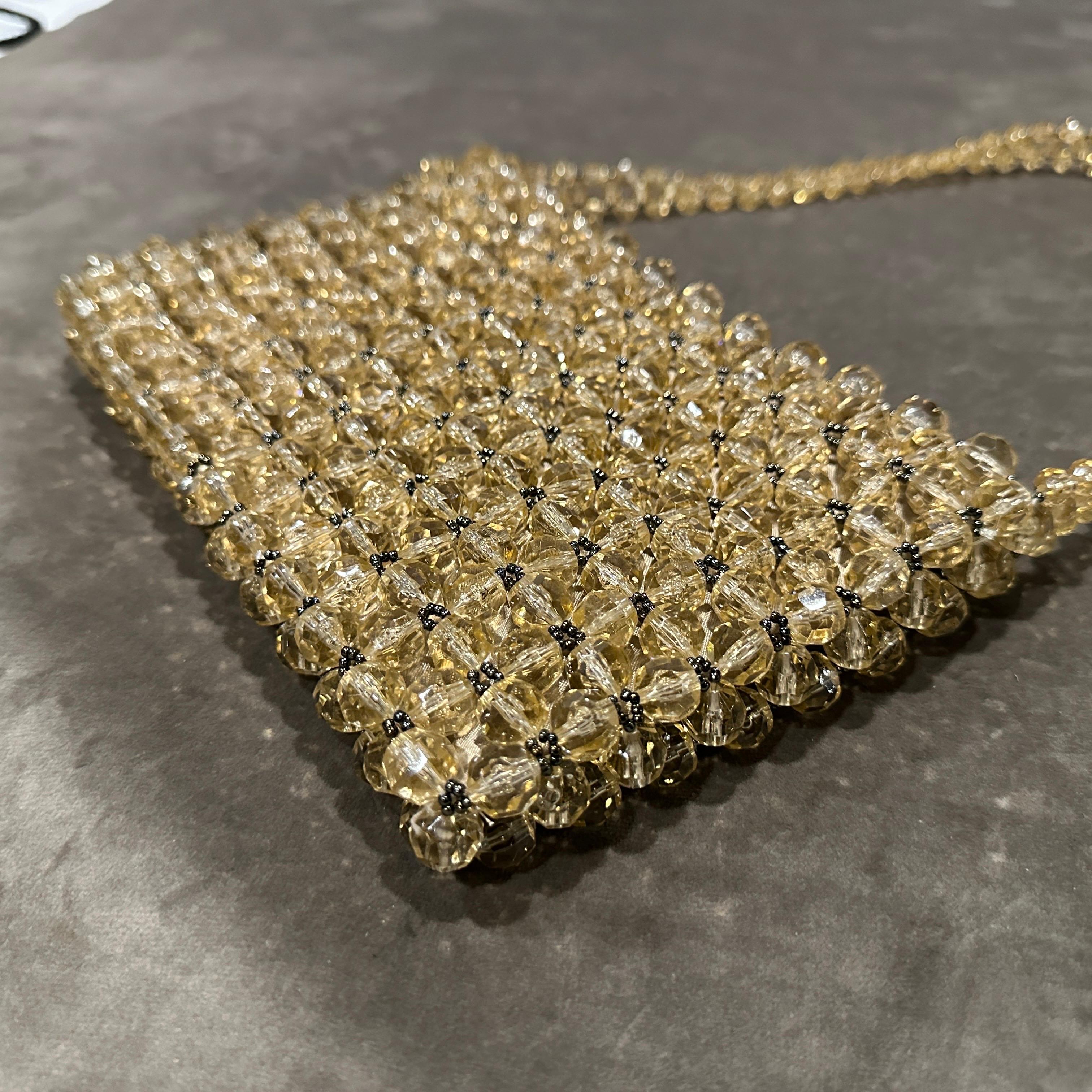1960s Coppola e Toppo for Saks Fifth Avenue Crystal Evening Bag For Sale 6