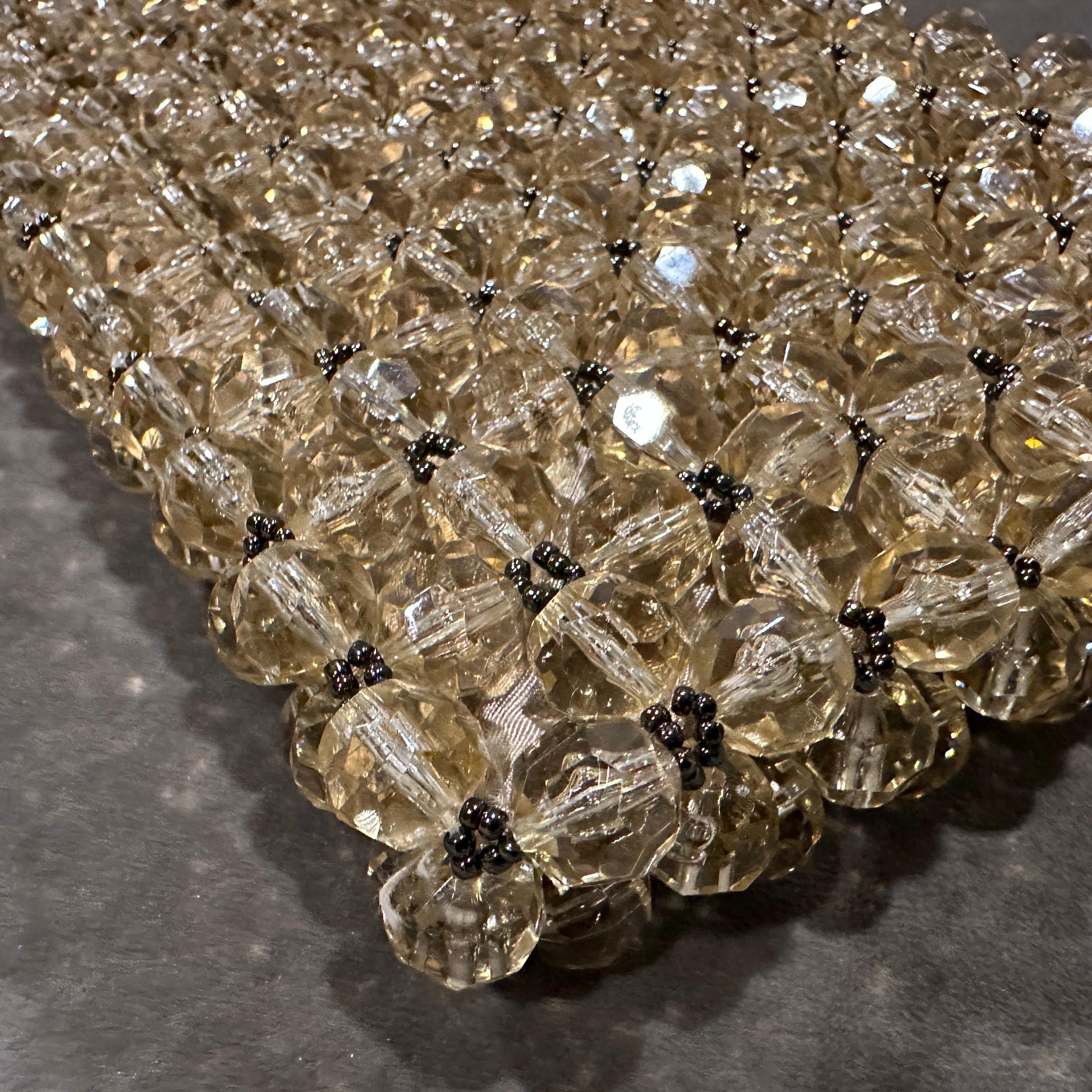 Women's 1960s Coppola e Toppo for Saks Fifth Avenue Crystal Evening Bag For Sale