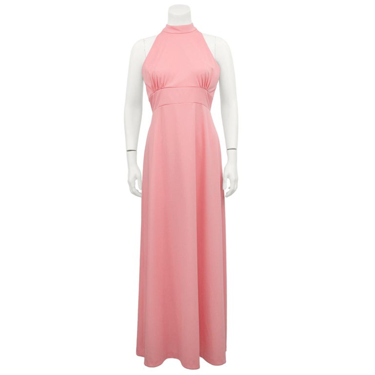strapless open back dress Coral Pink Maxi Dress in Coral Pink Shade With Pocket, Back Smocking –  AMARAA main image 0