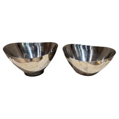1960 Cordova Sculptural Stainless Bowl Set of 2