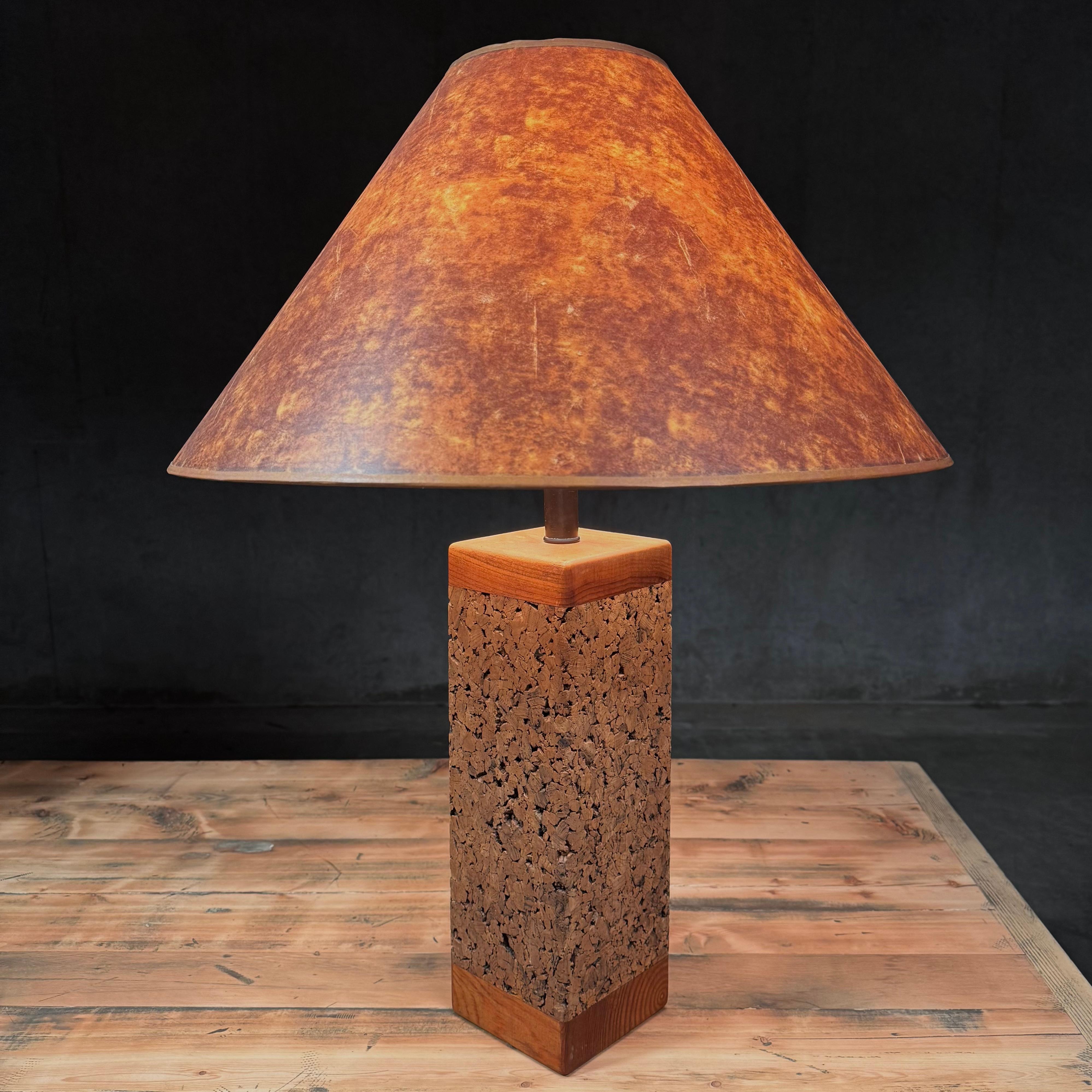 American 1960’s cork table lamps