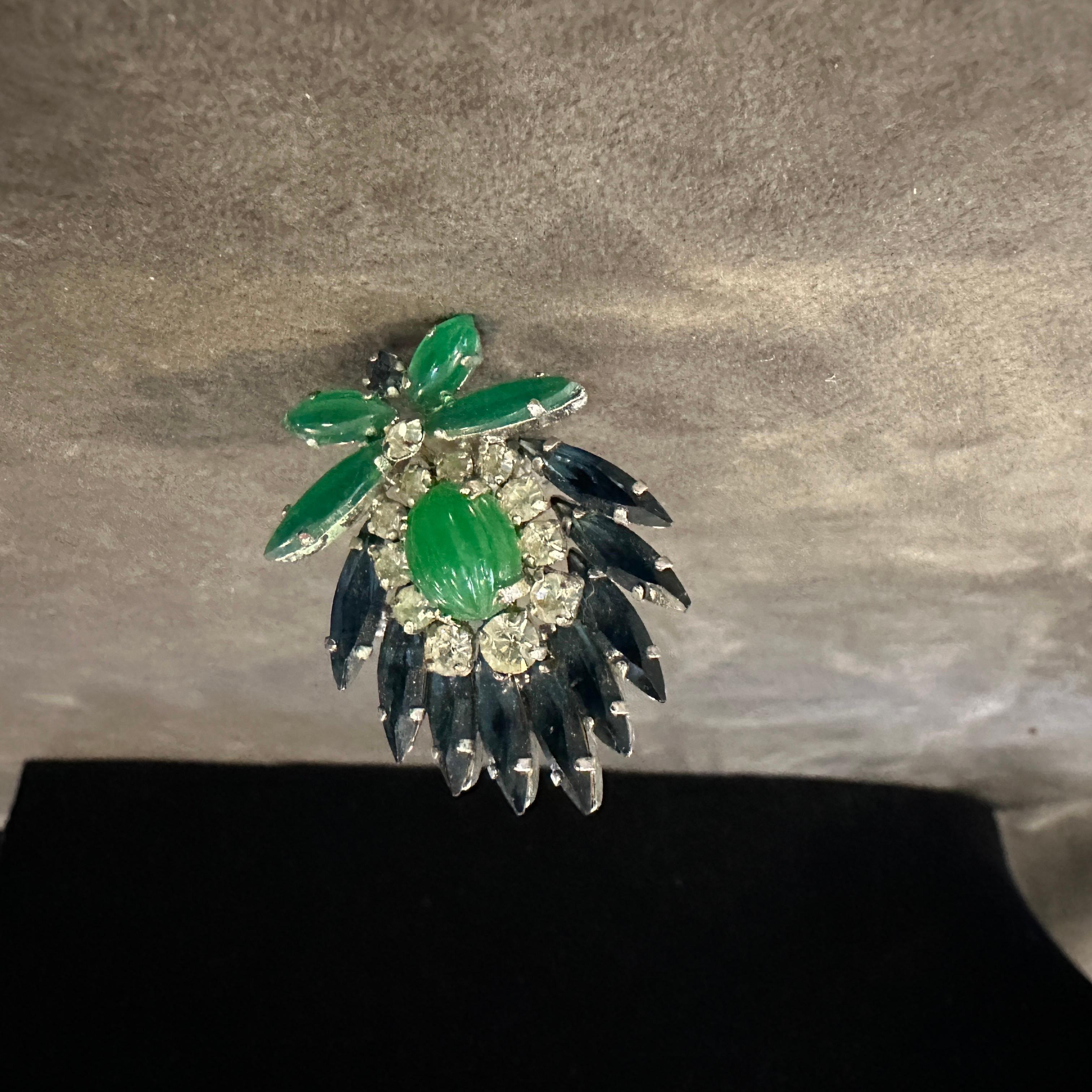 Women's 1960s Costume Jewelry Clip-on Earrings by Christian Dior For Sale