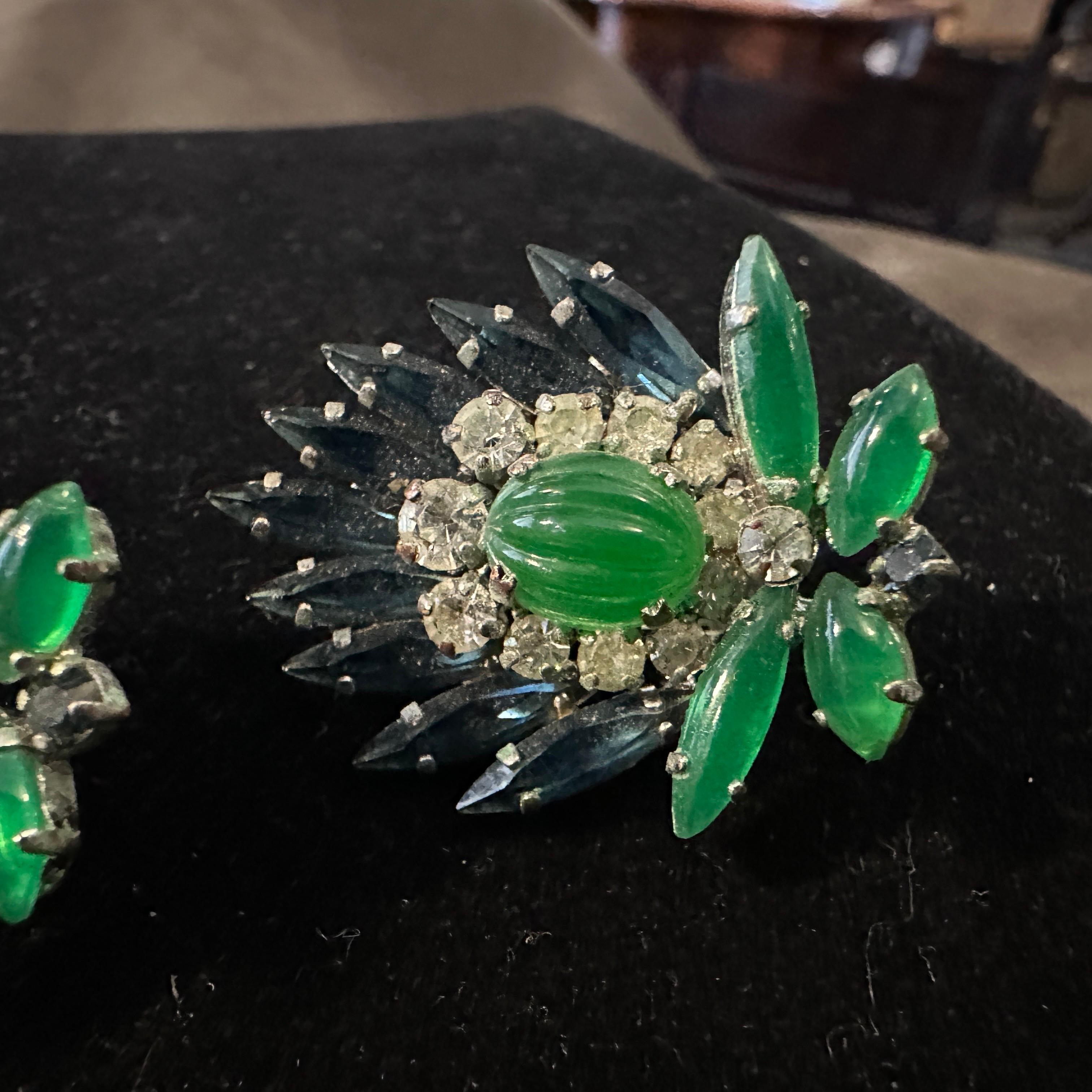 1960s Costume Jewelry Clip-on Earrings by Christian Dior For Sale 5
