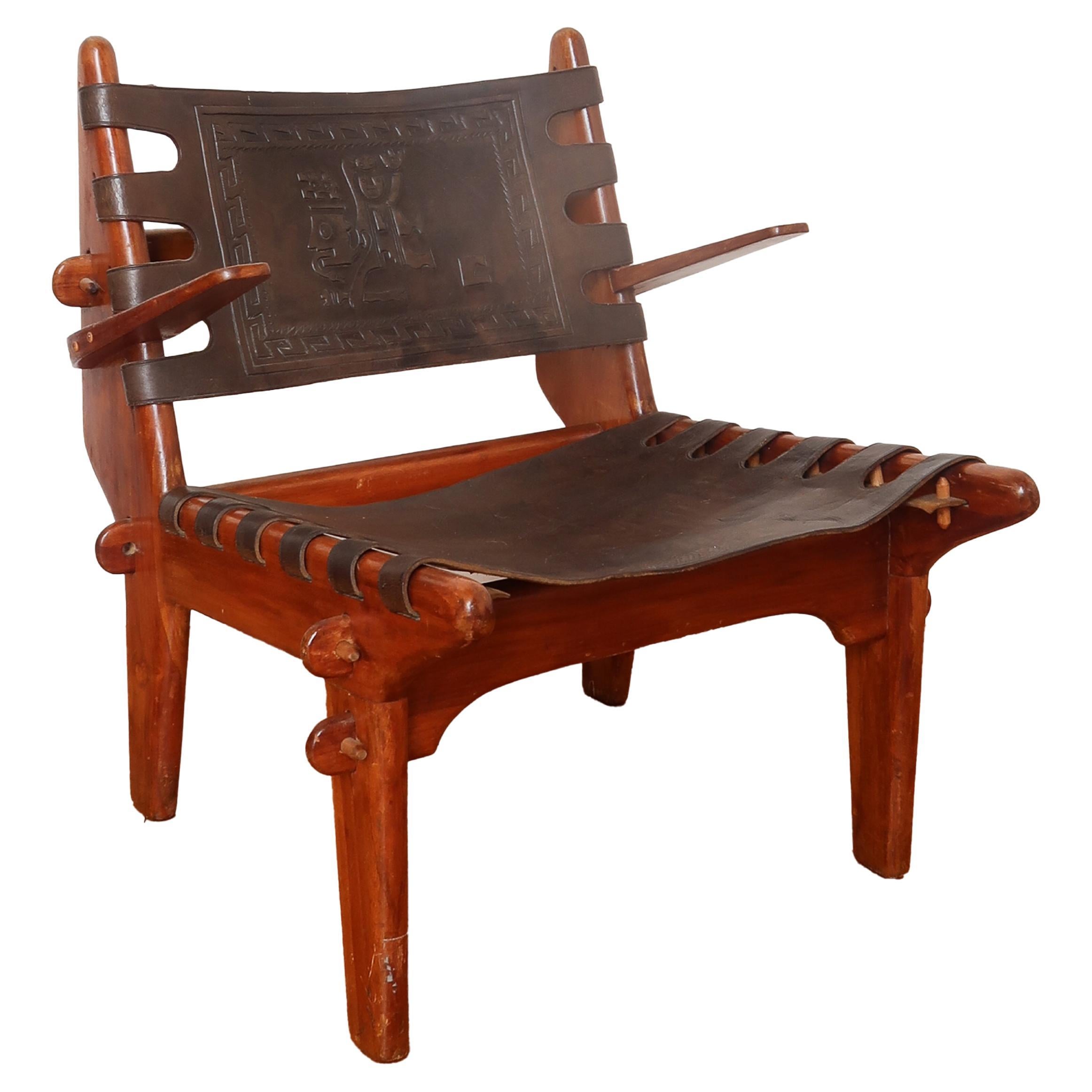 1960s Cotacachi Lounge Chair by Angel Pazmino for Muebles de Estilo For Sale