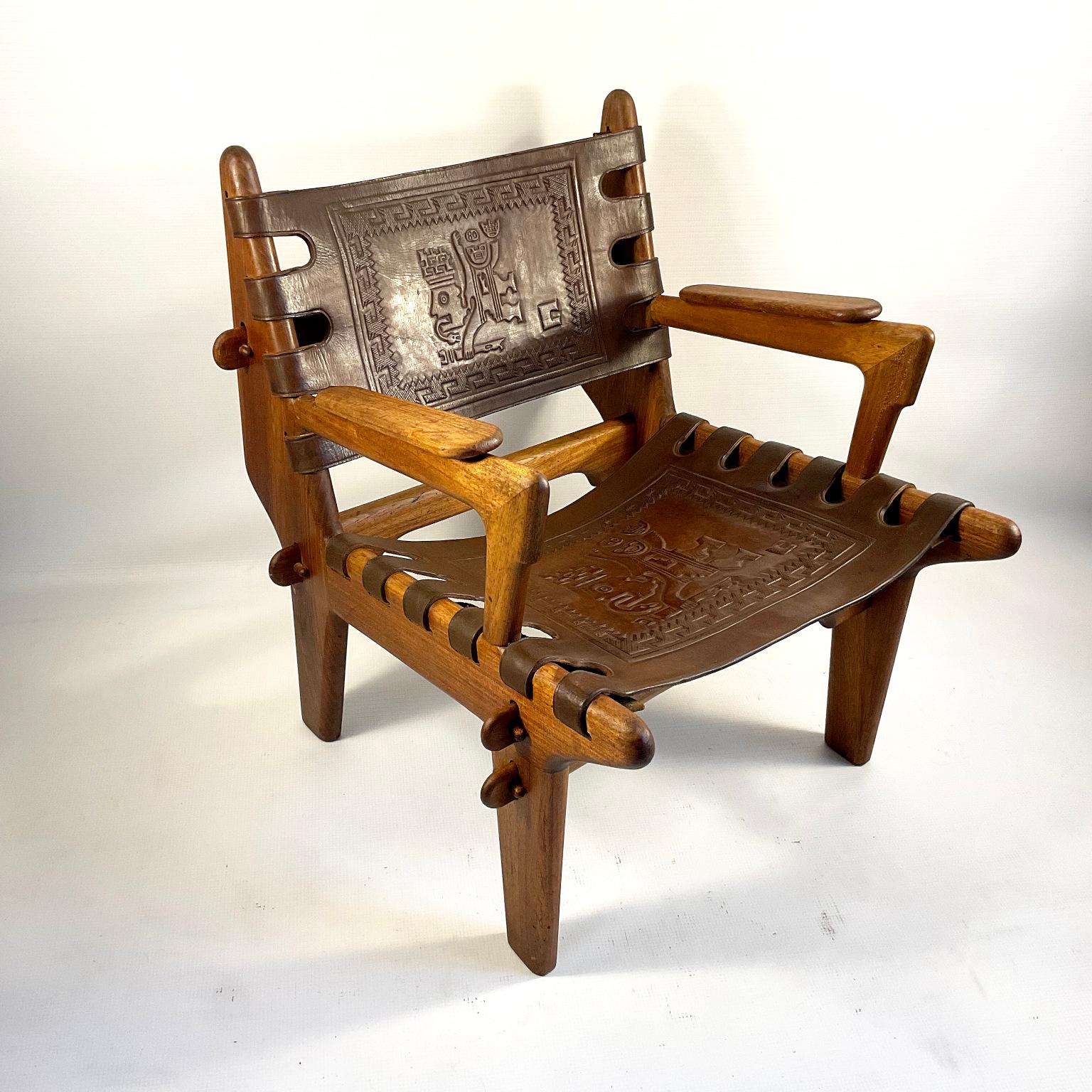 1960s Cotacachi Lounge Chairs by Angel Pazmino for Muebles de Estilo For Sale 4