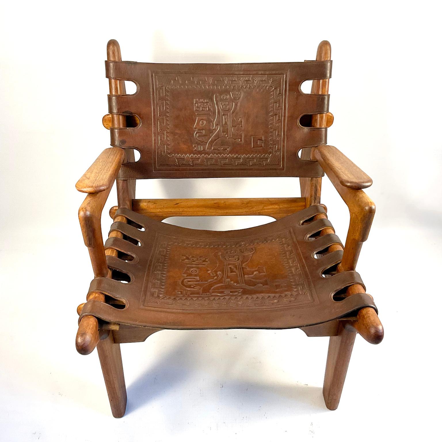 1960s Cotacachi Lounge Chairs by Angel Pazmino for Muebles de Estilo For Sale 5