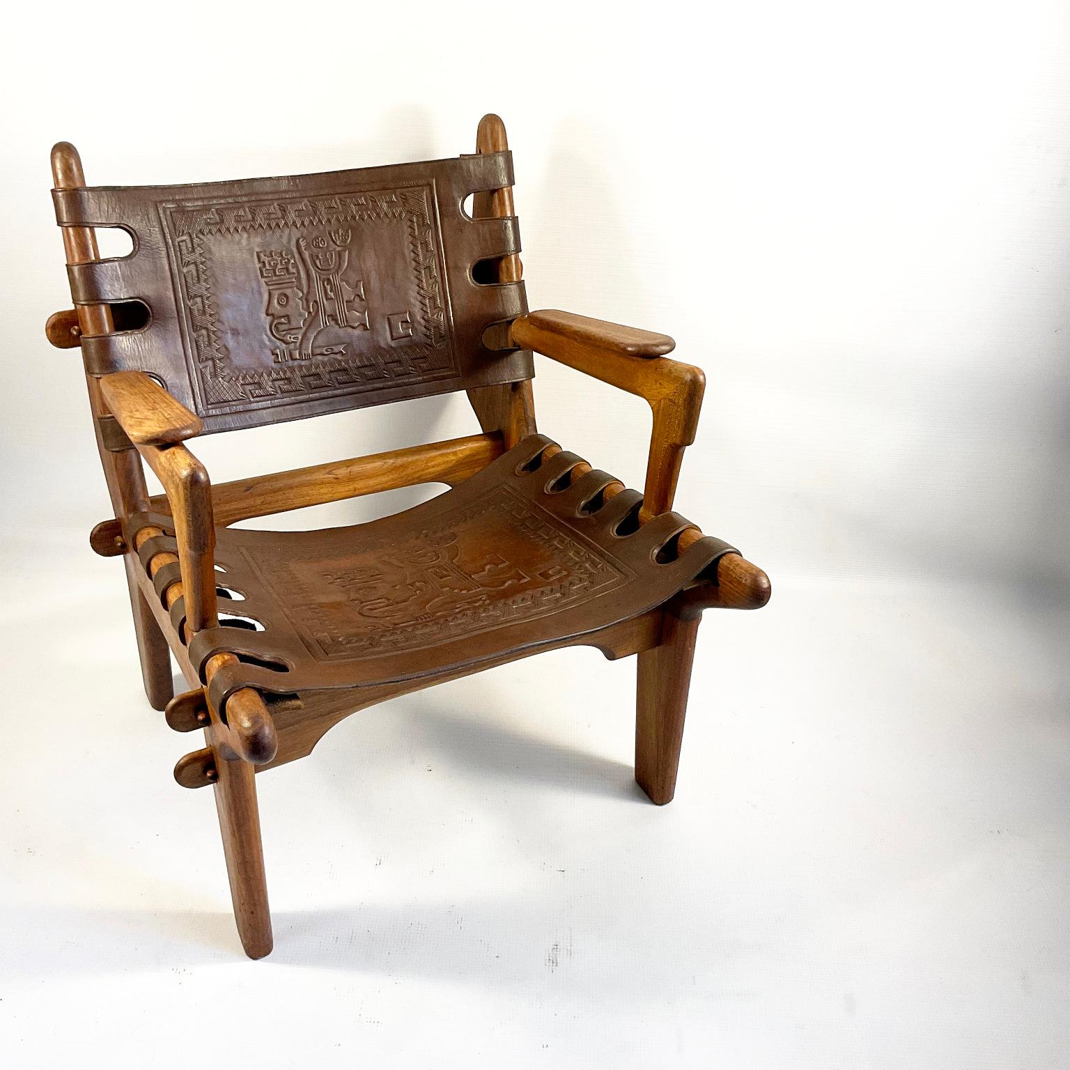 1960s Cotacachi Lounge Chairs by Angel Pazmino for Muebles de Estilo For Sale 6