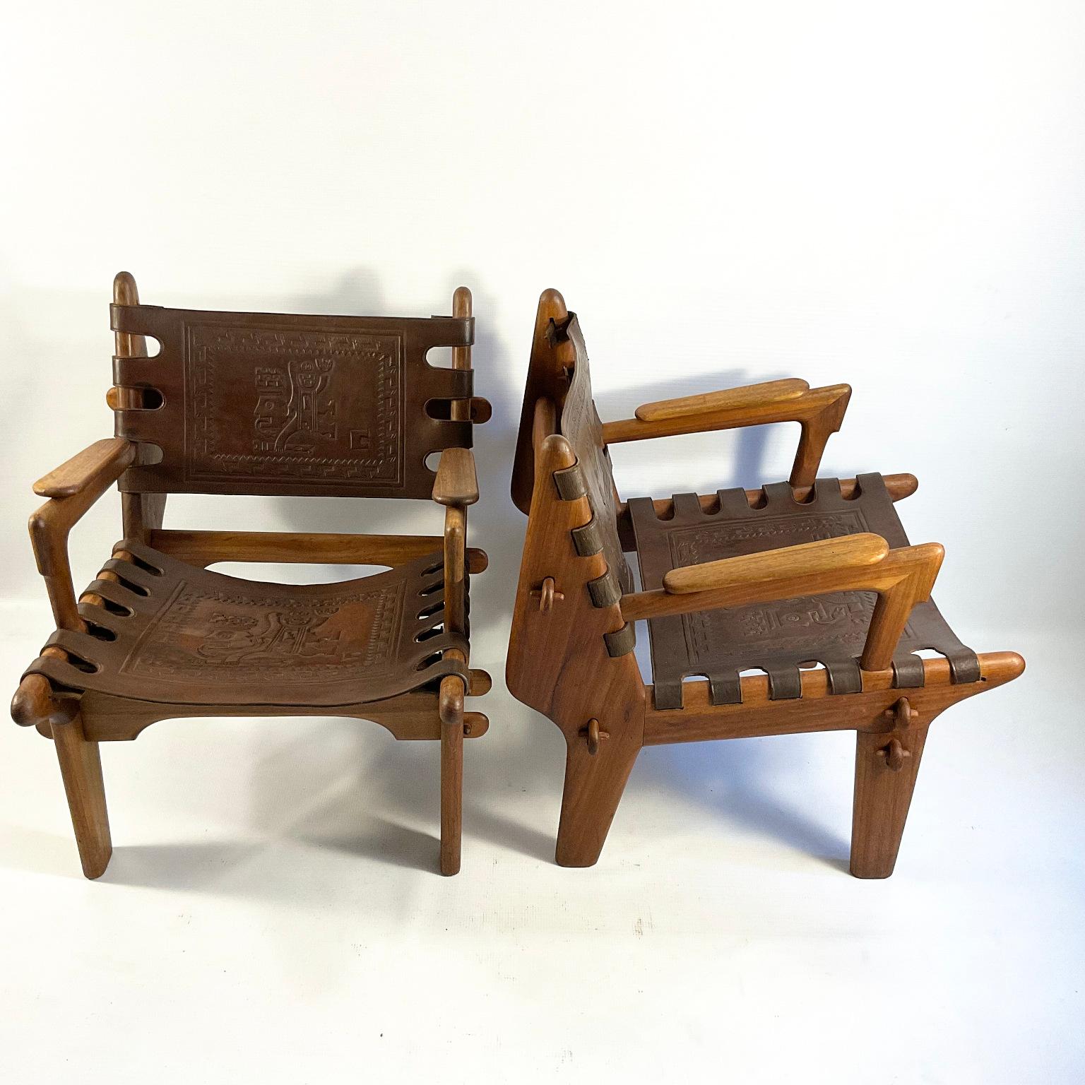 1960s Cotacachi Lounge Chairs by Angel Pazmino for Muebles de Estilo For Sale 8