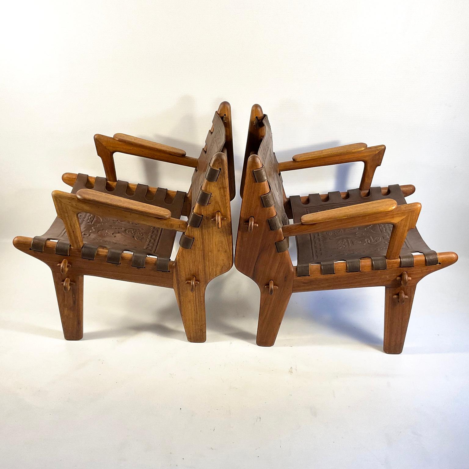 20th Century 1960s Cotacachi Lounge Chairs by Angel Pazmino for Muebles de Estilo For Sale