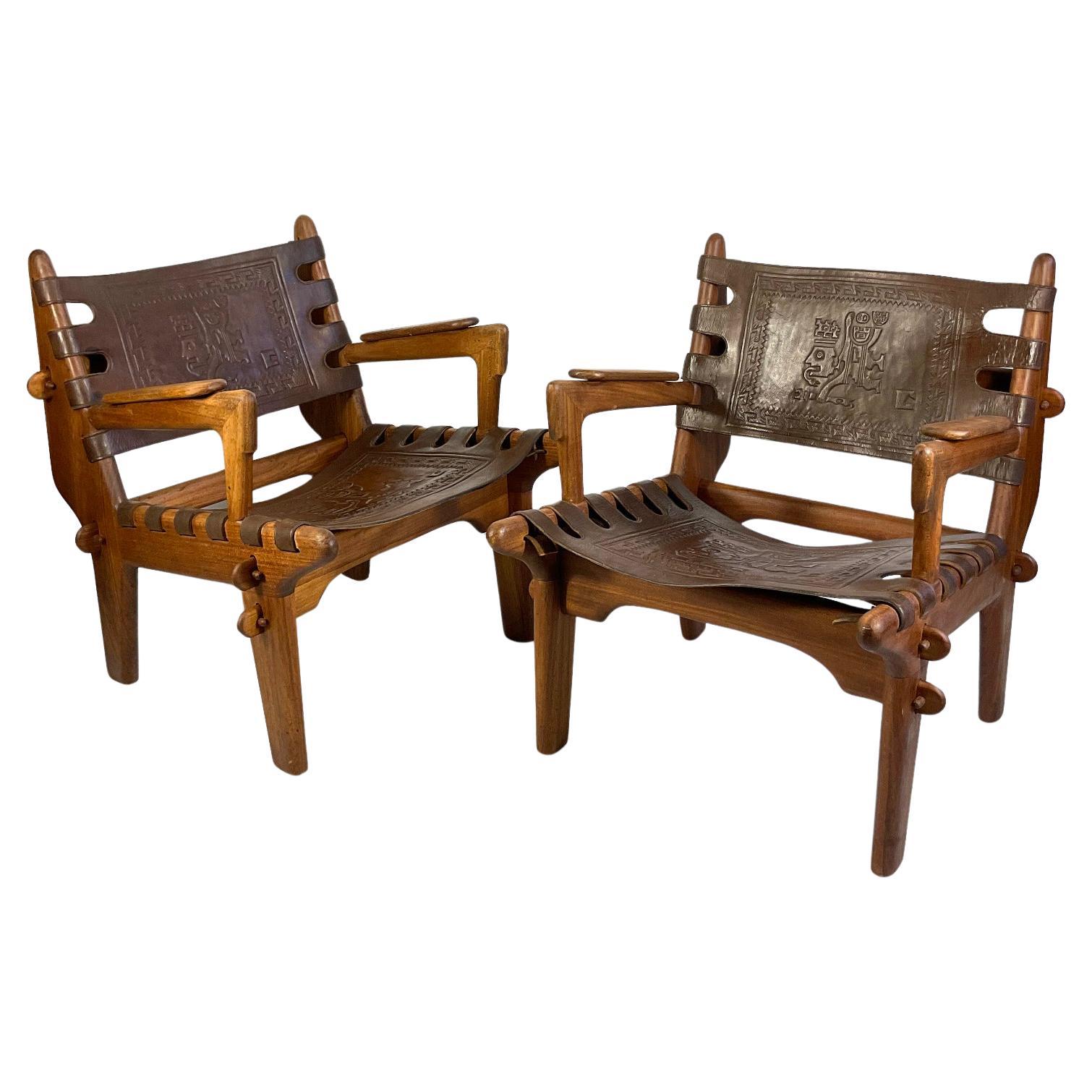 1960s Cotacachi Lounge Chairs by Angel Pazmino for Muebles de Estilo