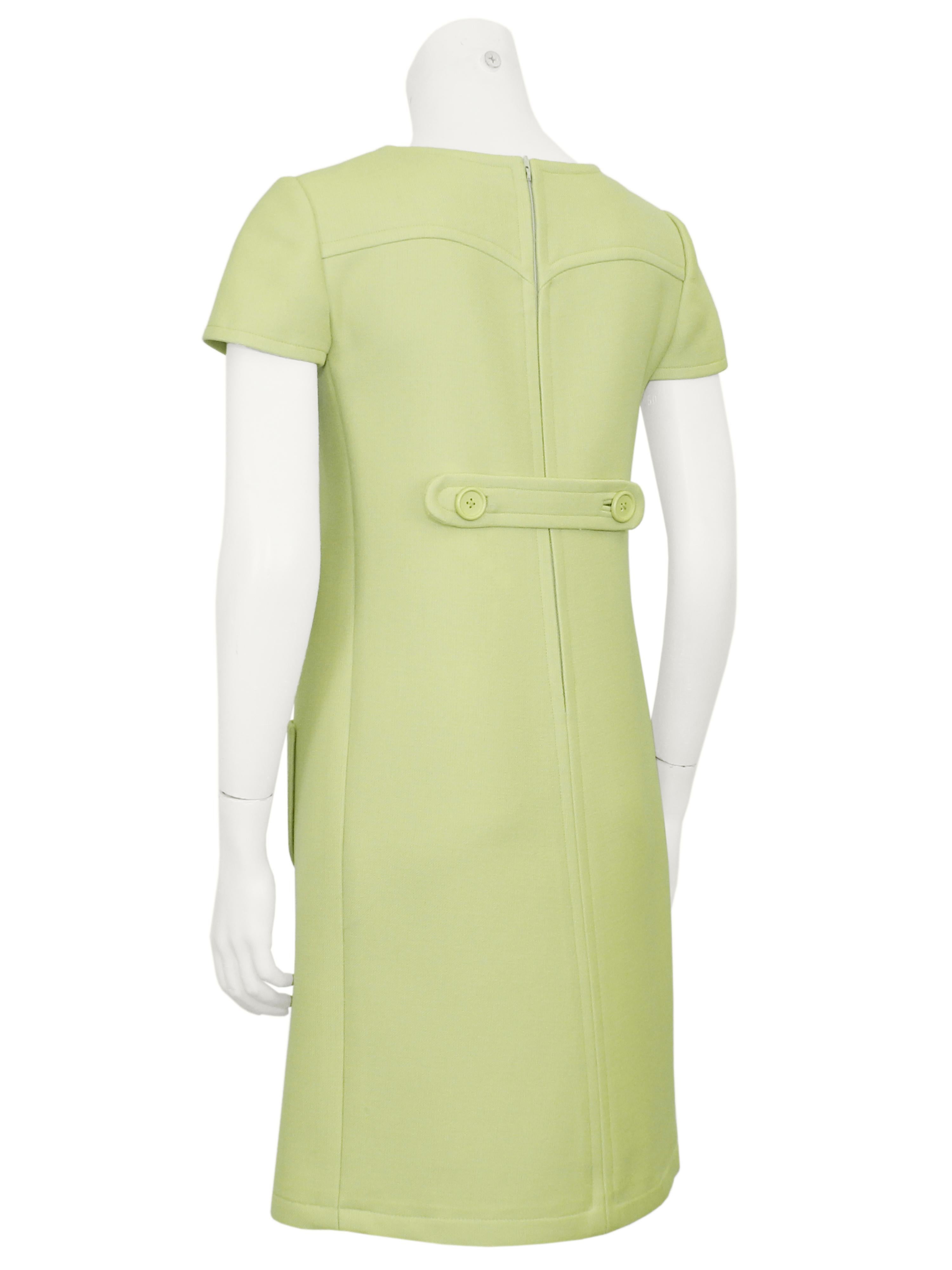 Verde Abito Courreges degli anni '60 in Greene & Greene in vendita