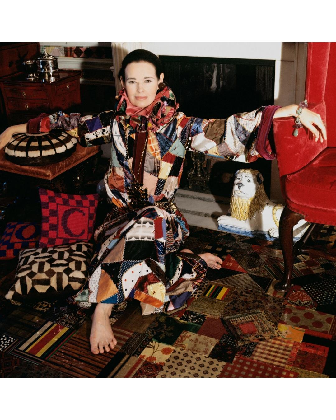 Women's 1960s Couture Hexagon Patchwork Duster Coat For Sale