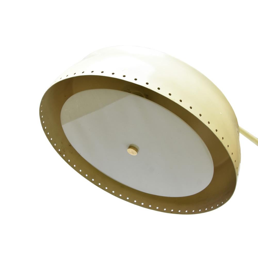 Mid-Century Modern 1960s Cream Color Pivot Floor Lamp by Angelo Lelli, Italian Design For Sale