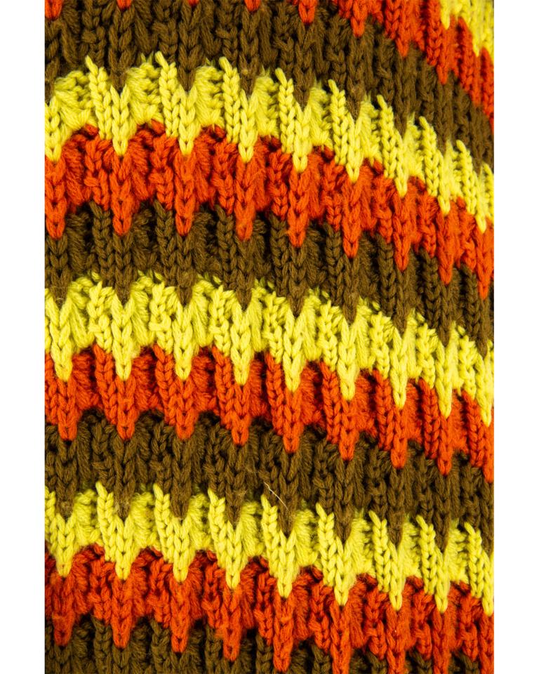 Brown 1960s Crochet Cape For Sale